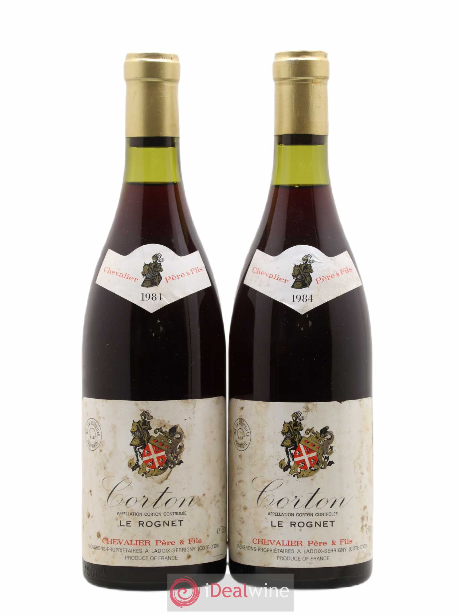 Corton Grand Cru Le Rognet Domaine Chevalier 1984 - Lot de 2 bouteilles - 0