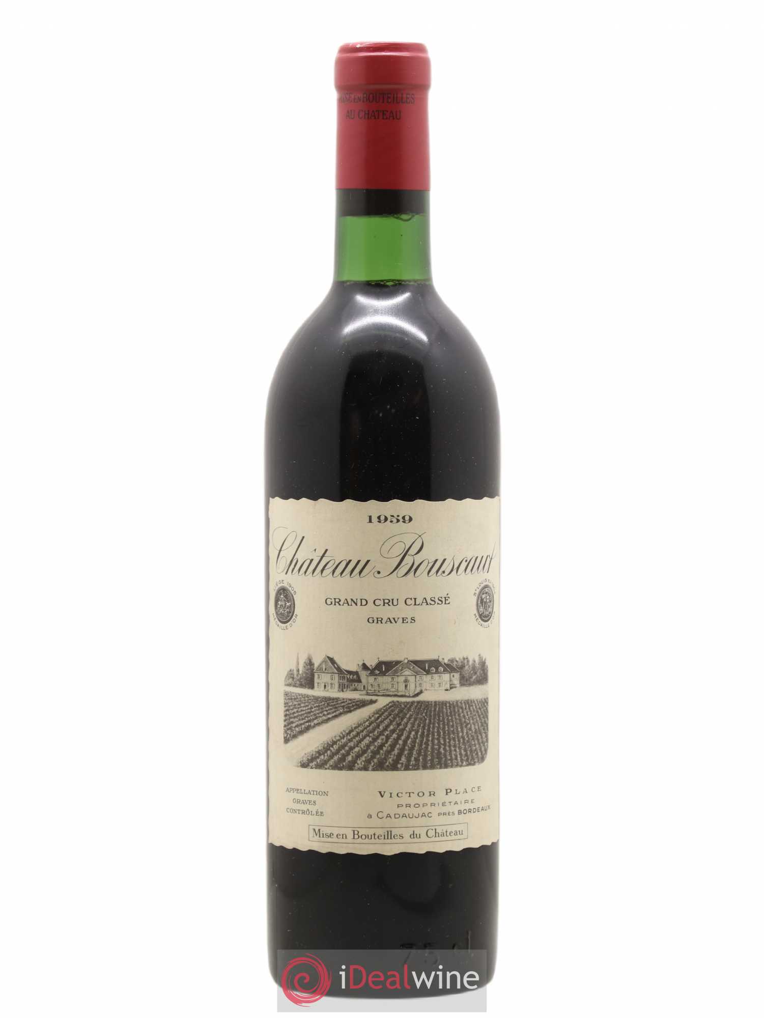 Château Bouscaut Cru Classé de Graves 1959 - Lot de 1 bouteille - 0