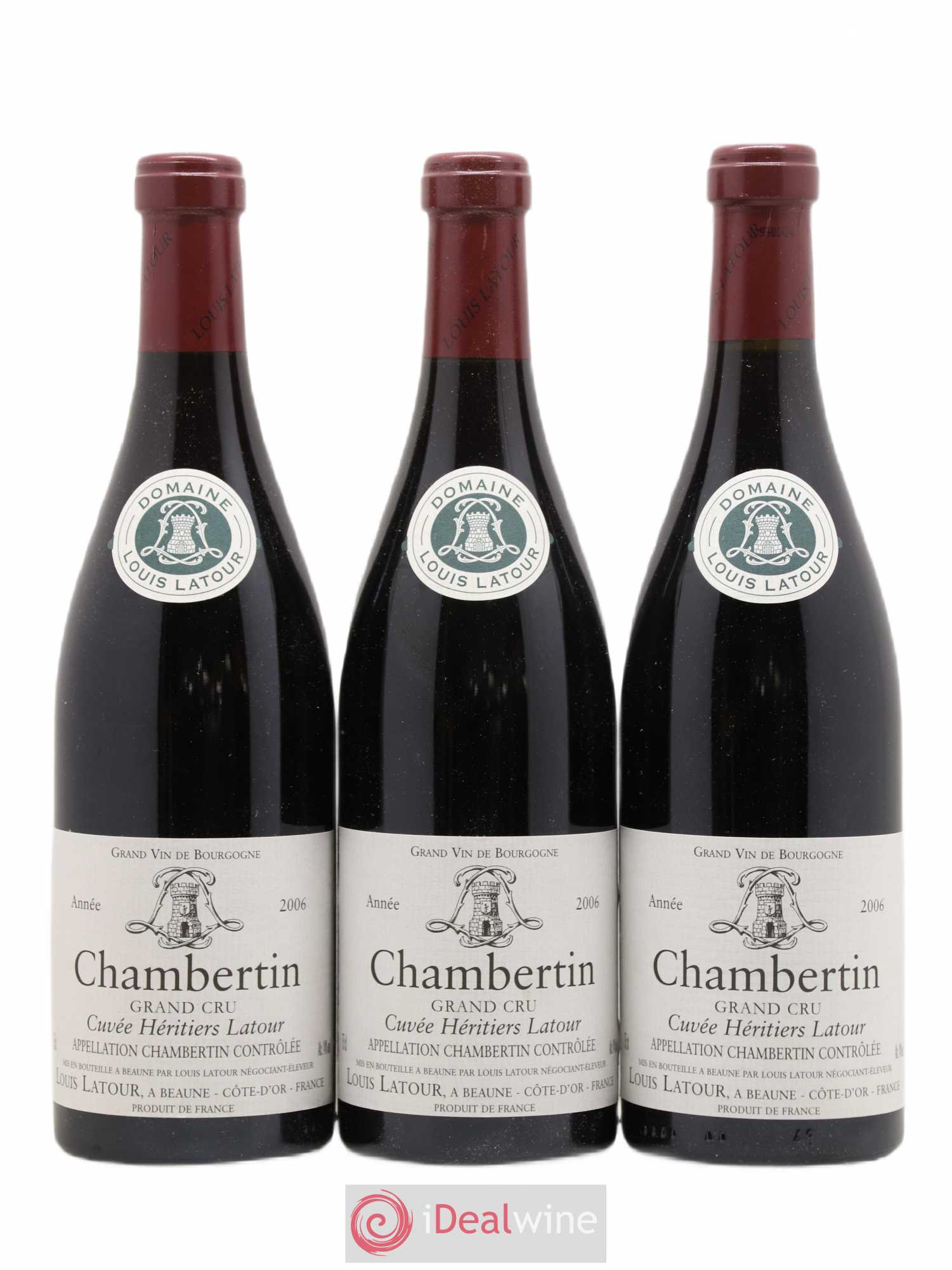Chambertin Grand Cru Cuvée Héritiers Latour Louis Latour 2006 - Lot de 6 bouteilles - 1
