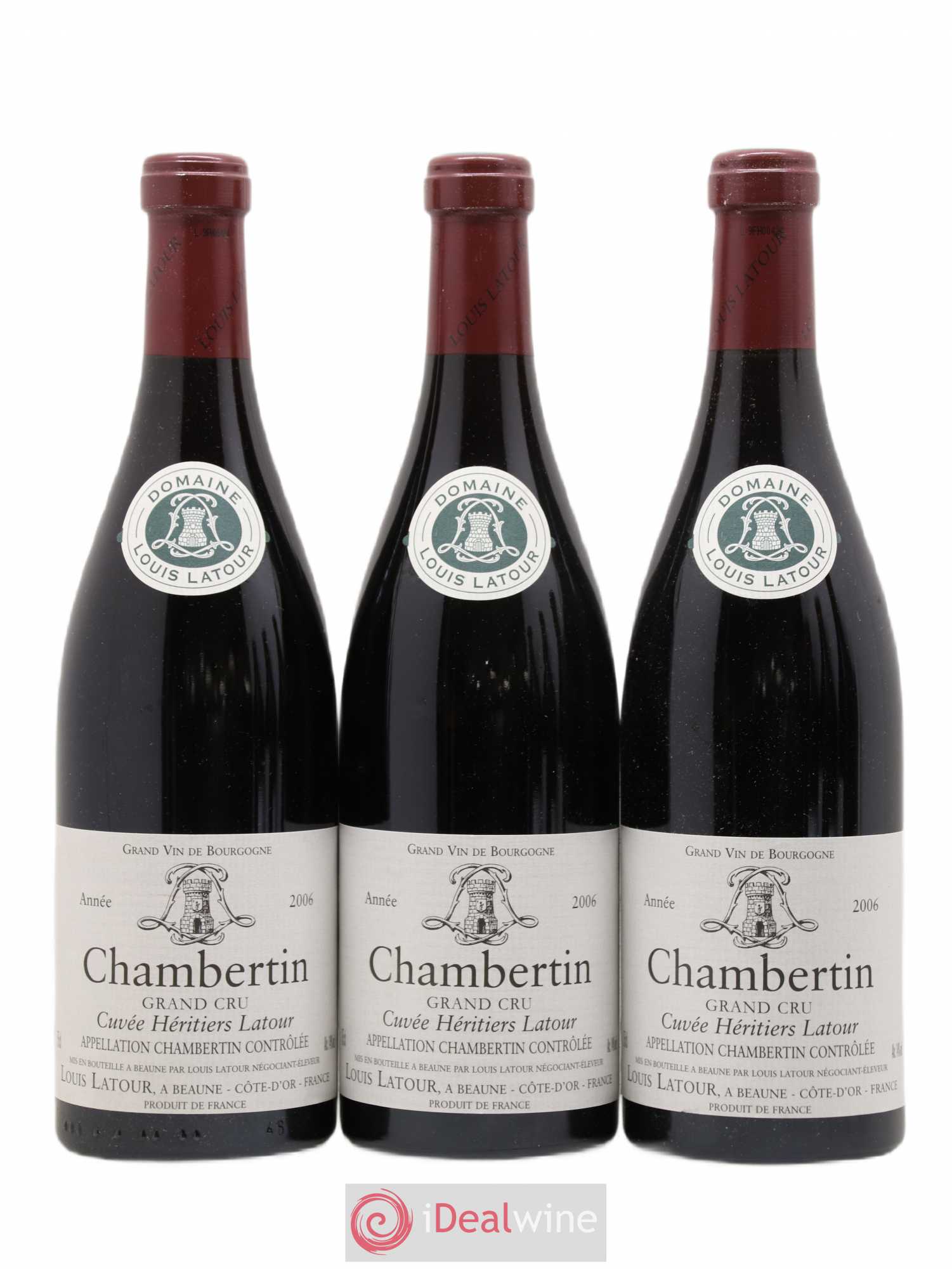Chambertin Grand Cru Cuvée Héritiers Latour Louis Latour 2006 - Lot de 6 bouteilles - 2