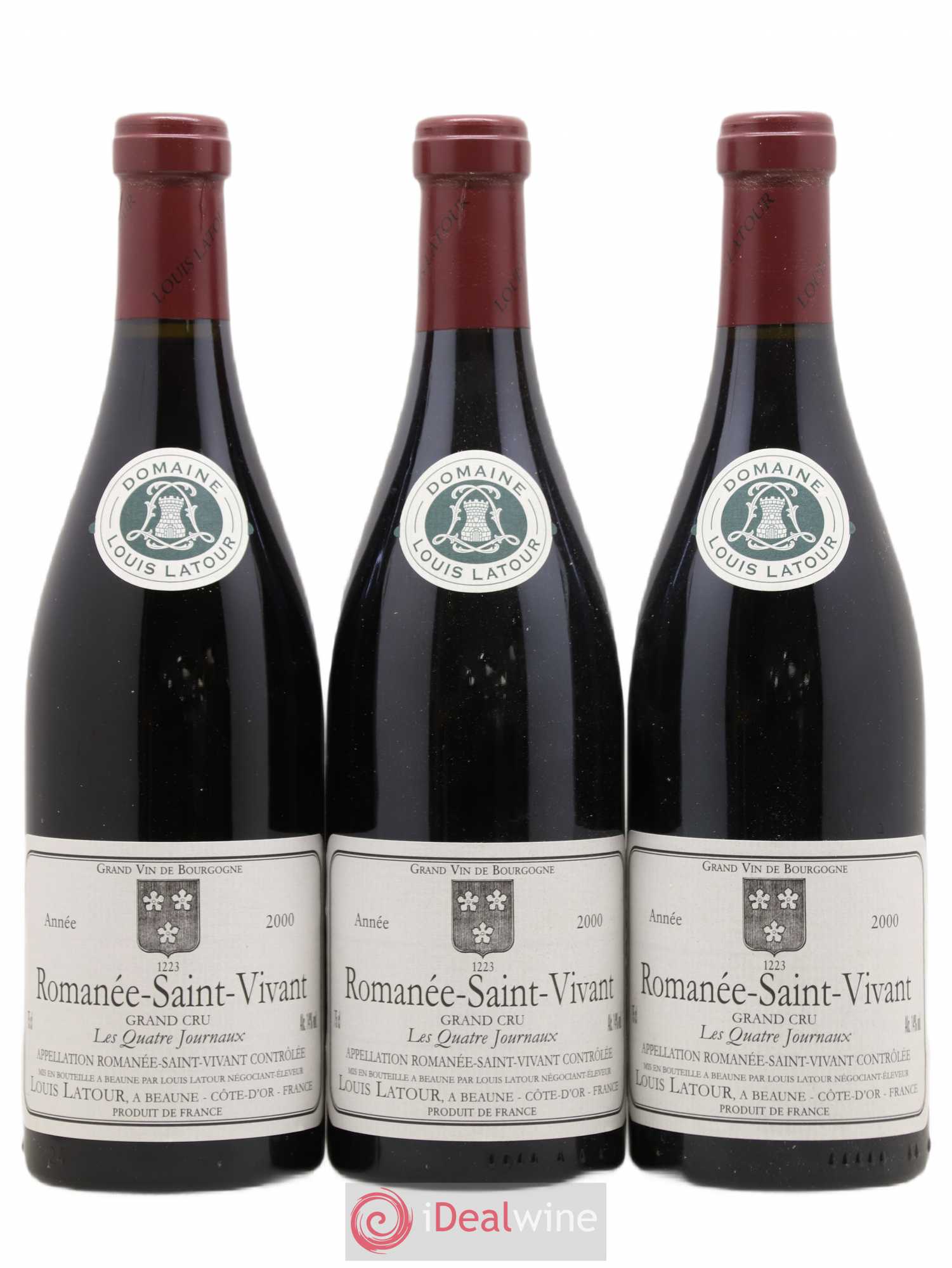 Romanée-Saint-Vivant Grand Cru Les Quatre Journaux Louis Latour 2000 - Lot de 6 bouteilles - 1