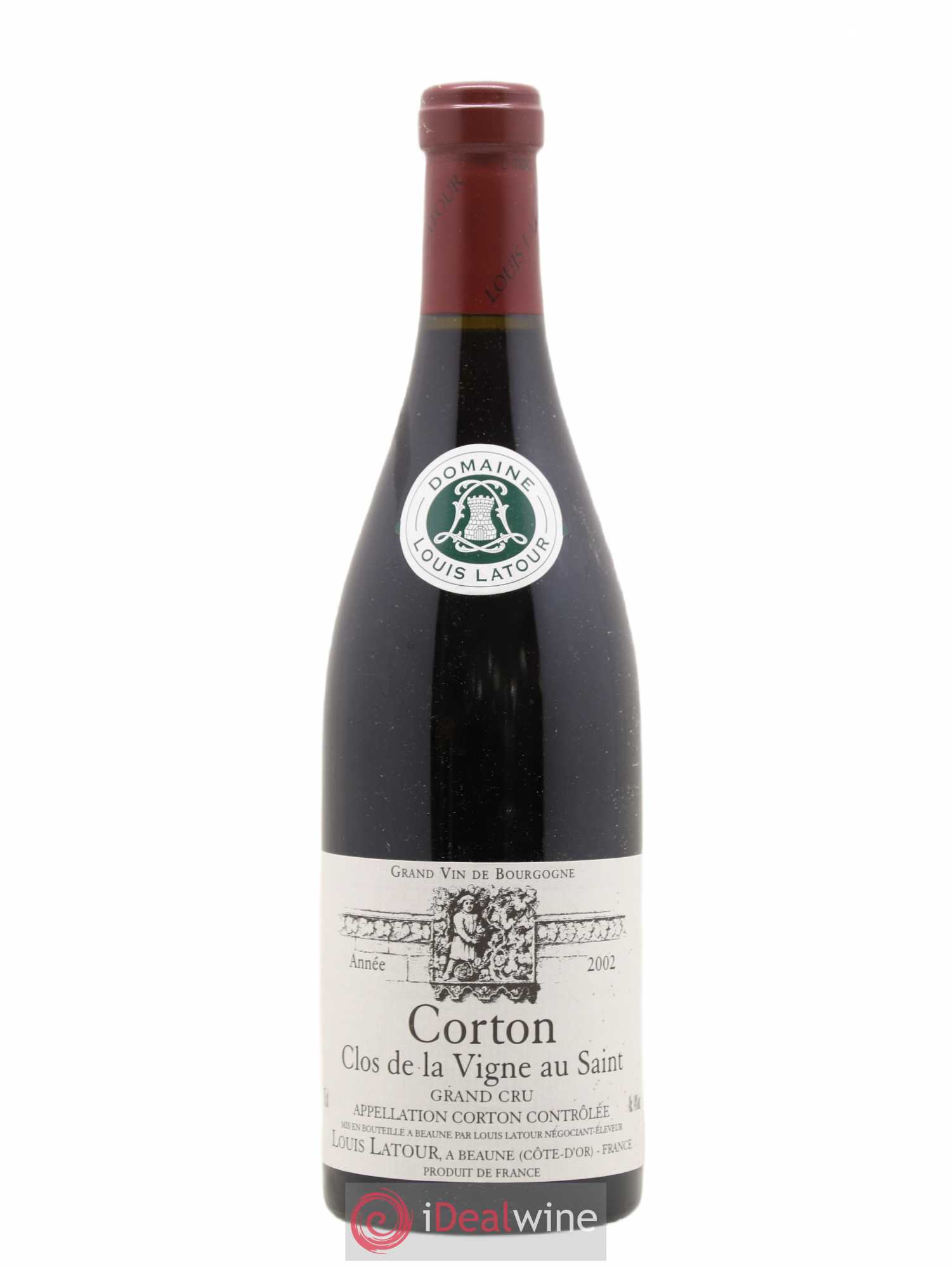 Corton Grand Cru Clos de la vigne au Saint Louis Latour 2002 - Lot de 1 bouteille - 0