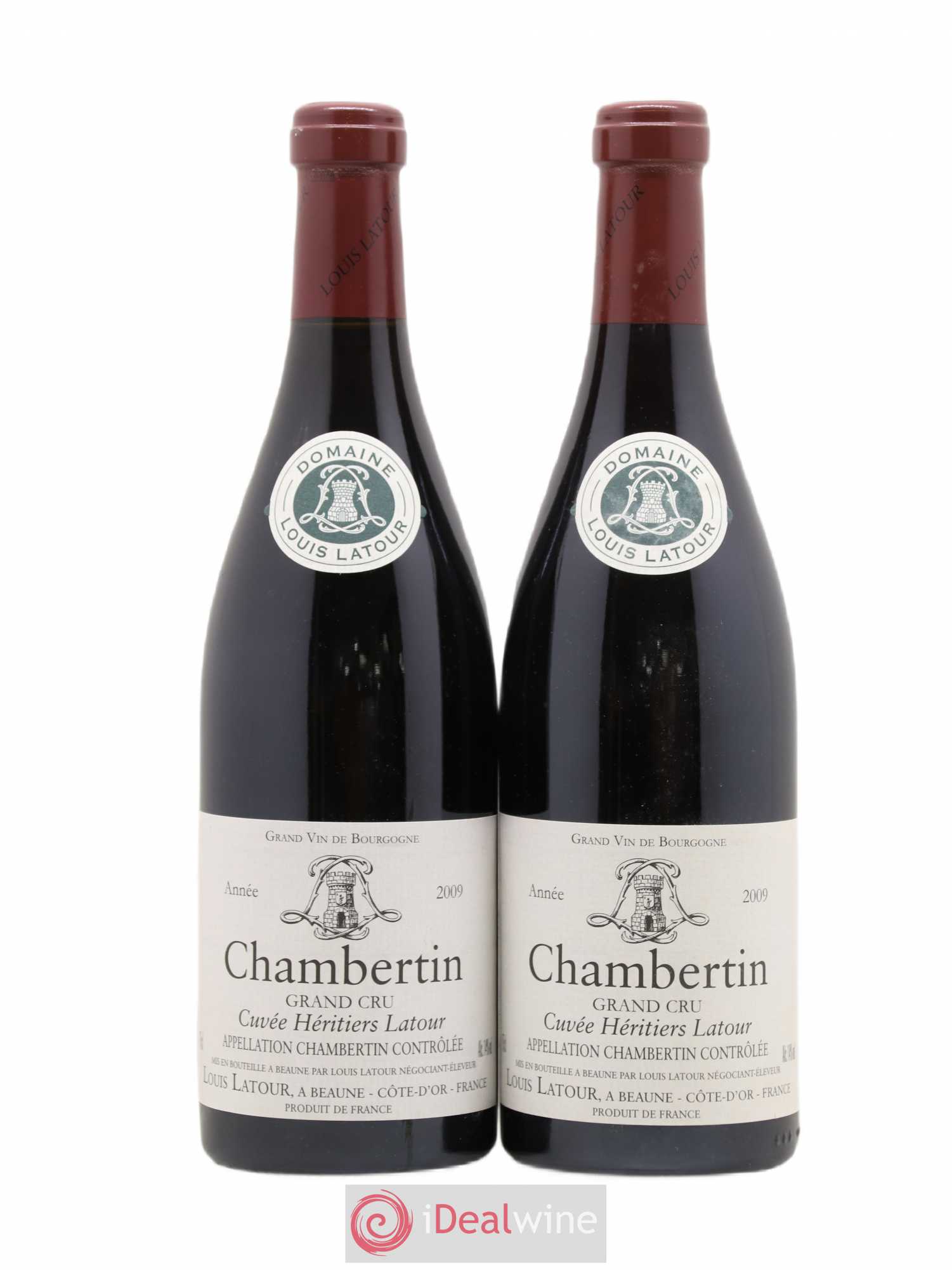 Chambertin Grand Cru Cuvée Héritiers Latour Louis Latour 2009 - Lot de 2 bouteilles - 0