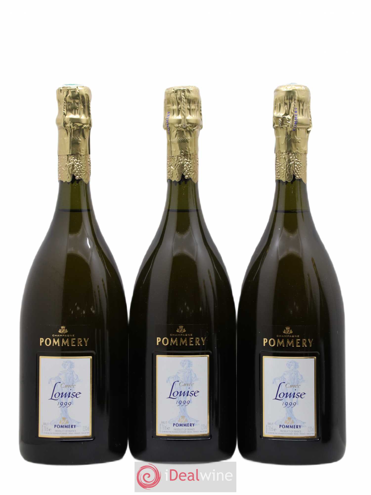 Cuvée Louise Pommery 1999 - Lot de 3 bouteilles - 0