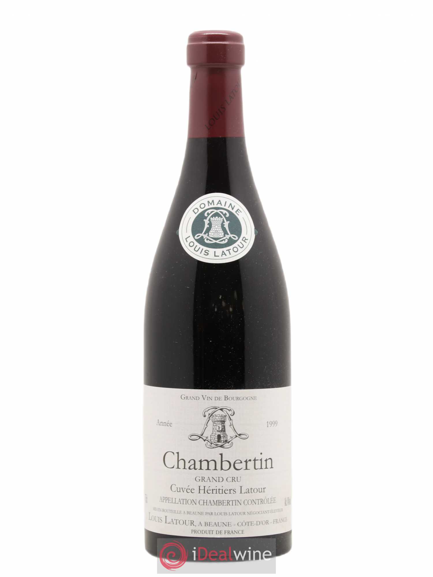 Chambertin Grand Cru Cuvée Héritiers Latour Louis Latour 1999 - Lot de 1 bouteille - 0