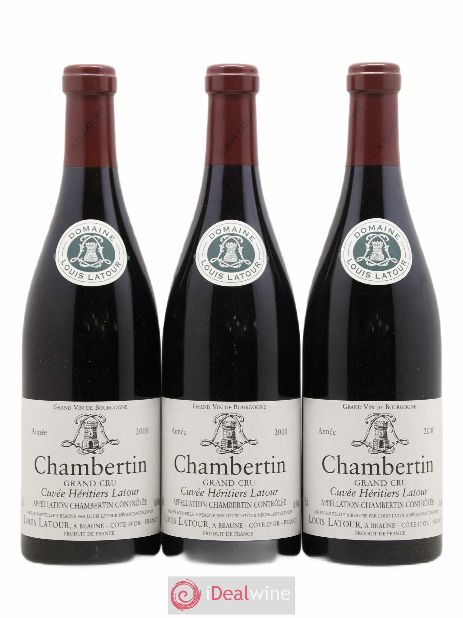 Chambertin Grand Cru Cuvée Héritiers Latour Louis Latour 2000 - Lot de 6 bouteilles - 1