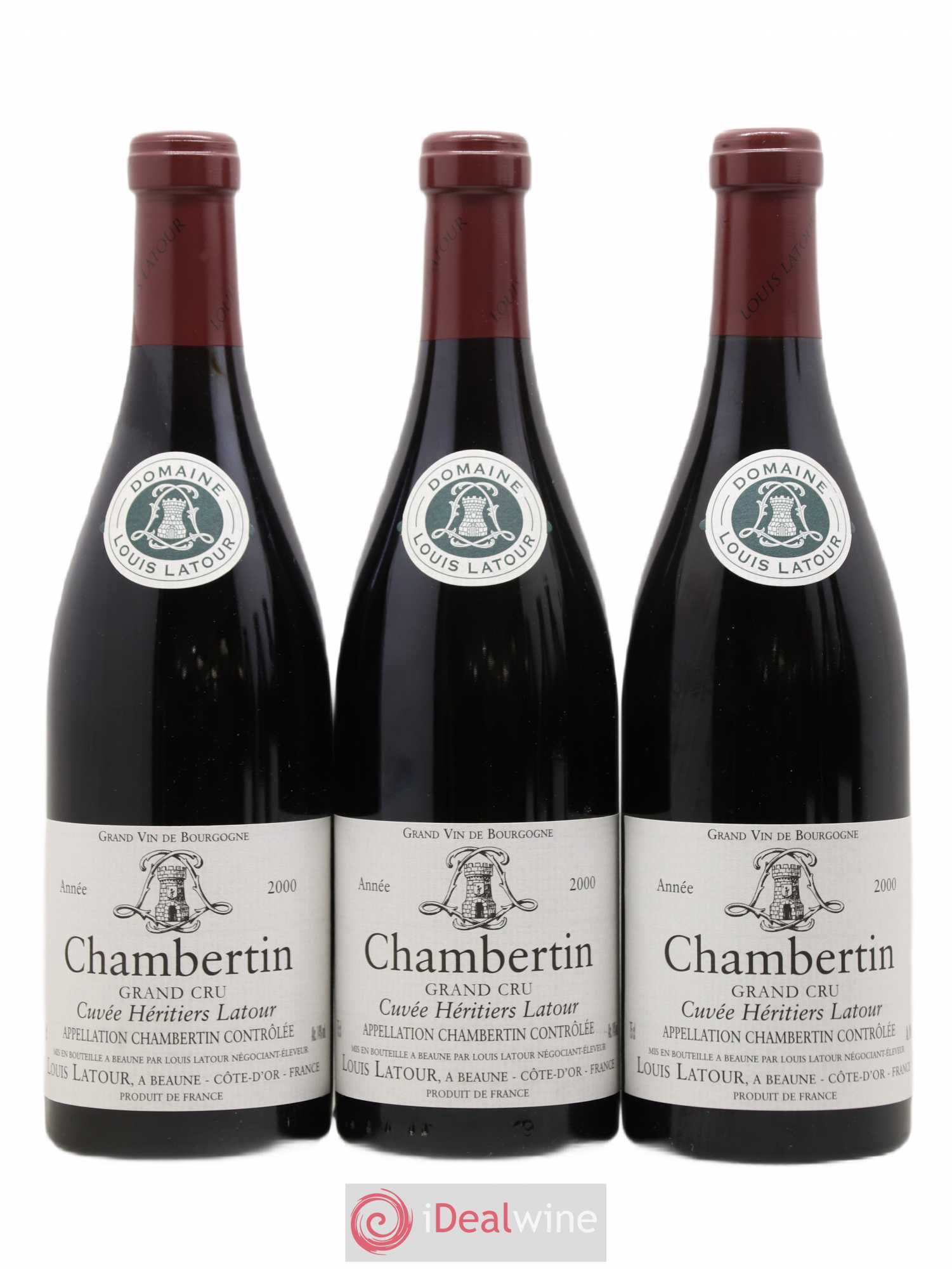 Chambertin Grand Cru Cuvée Héritiers Latour Louis Latour 2000 - Lot de 6 bouteilles - 3