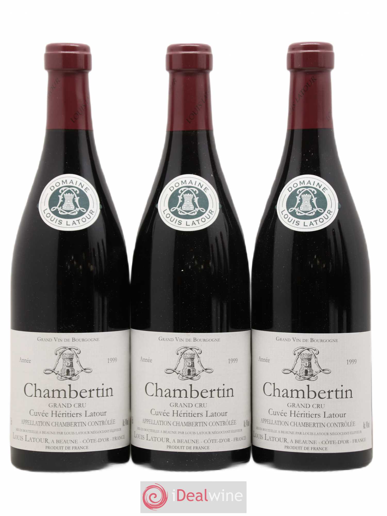 Chambertin Grand Cru Cuvée Héritiers Latour Louis Latour 1999 - Lot de 6 bouteilles - 1