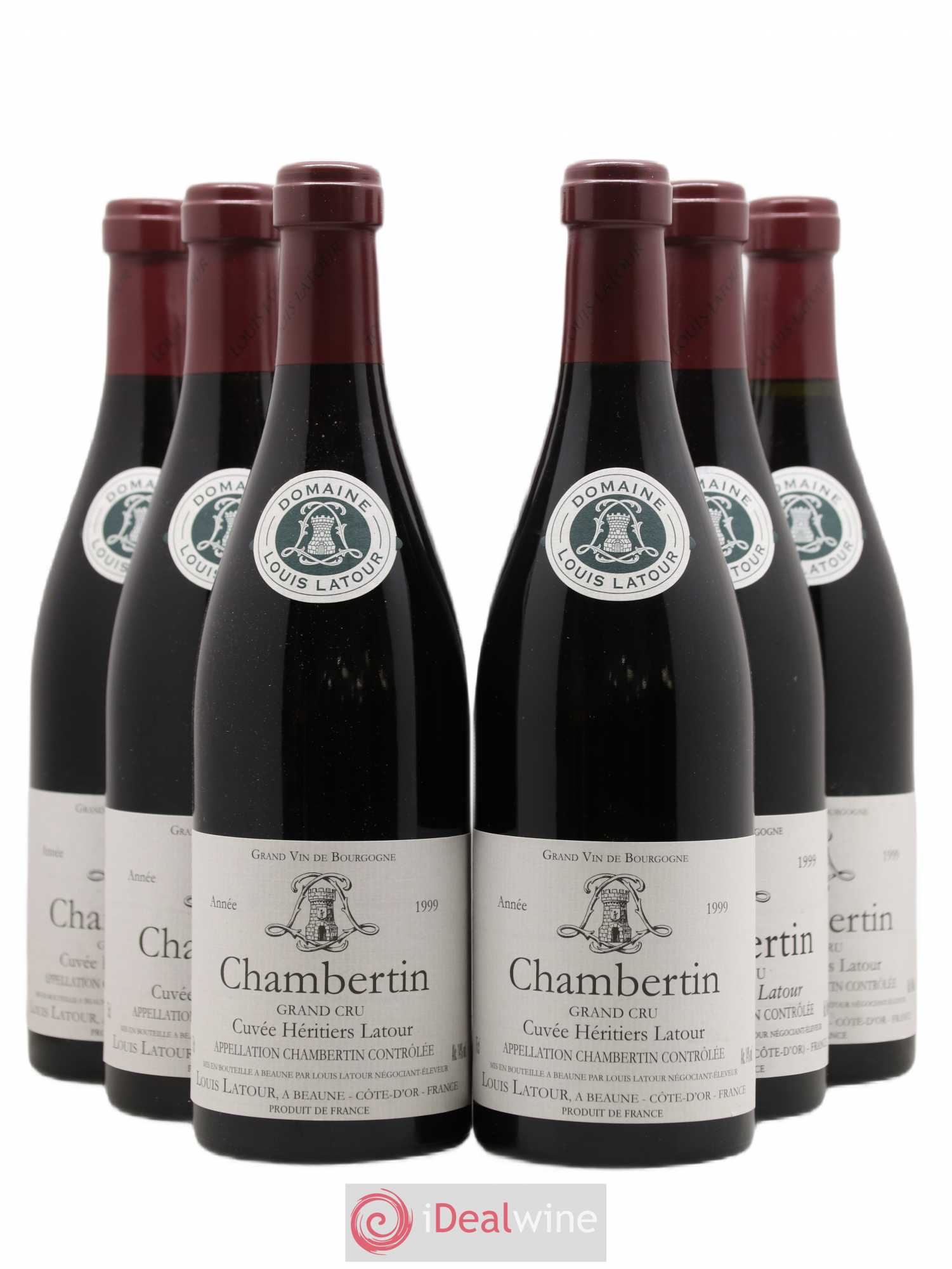 Chambertin Grand Cru Cuvée Héritiers Latour Louis Latour 1999 - Lot de 6 bouteilles - 0