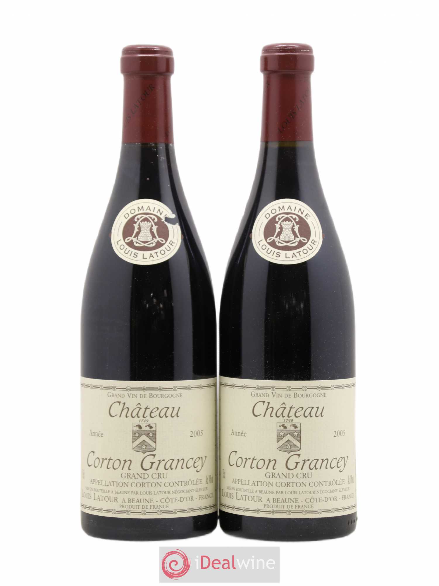 Corton Grand Cru Château Corton Grancey Louis Latour 2005 - Lot de 2 bouteilles - 0