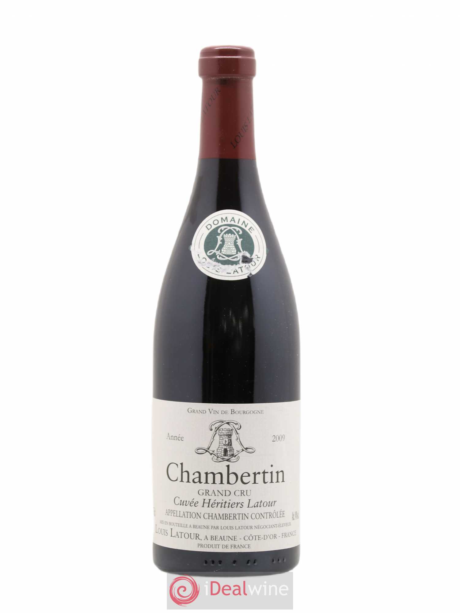 Chambertin Grand Cru Cuvée Héritiers Latour Louis Latour 2009 - Lot de 1 bouteille - 0