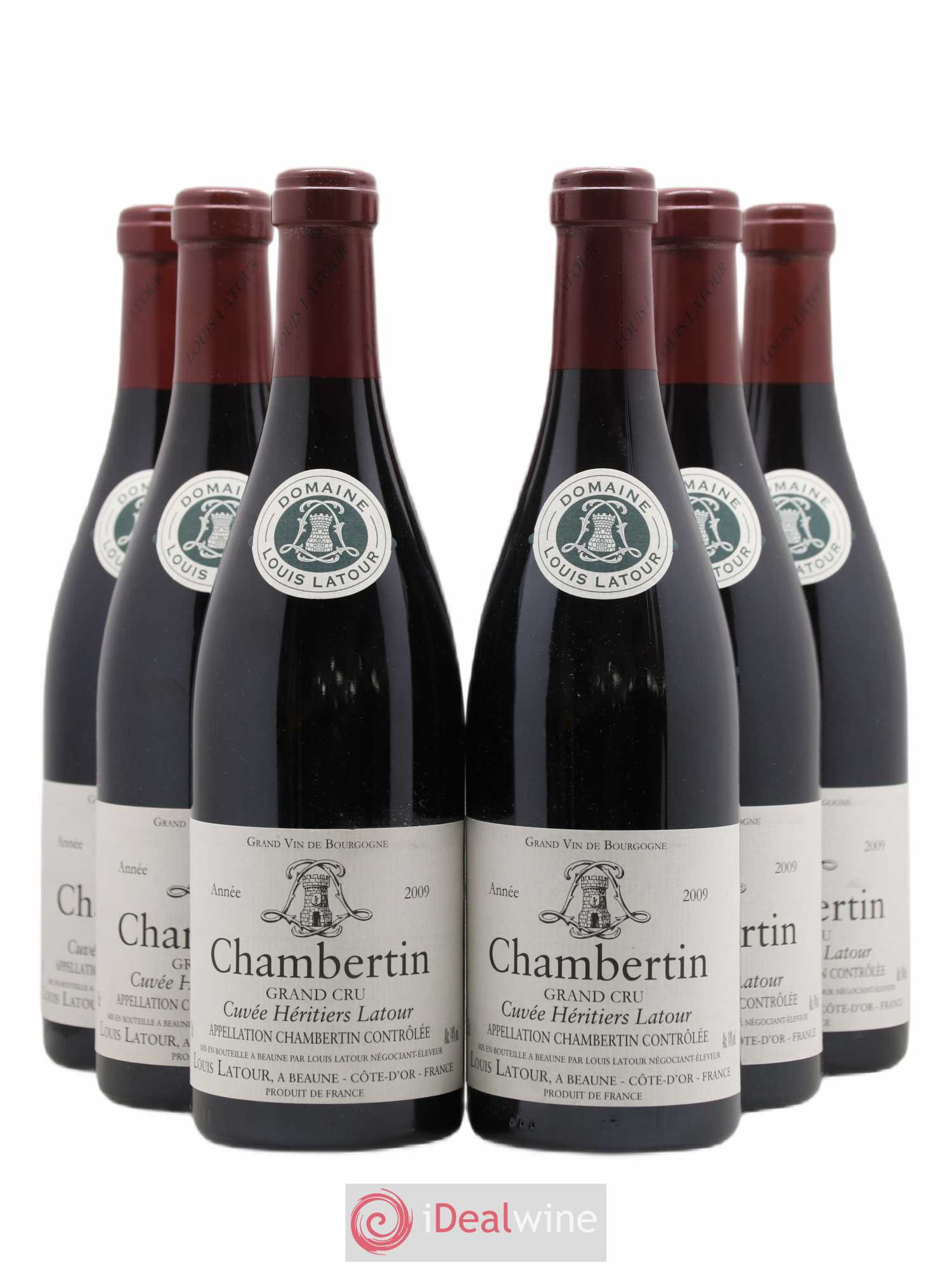 Chambertin Grand Cru Cuvée Héritiers Latour Louis Latour 2009 - Lot de 6 bouteilles - 0
