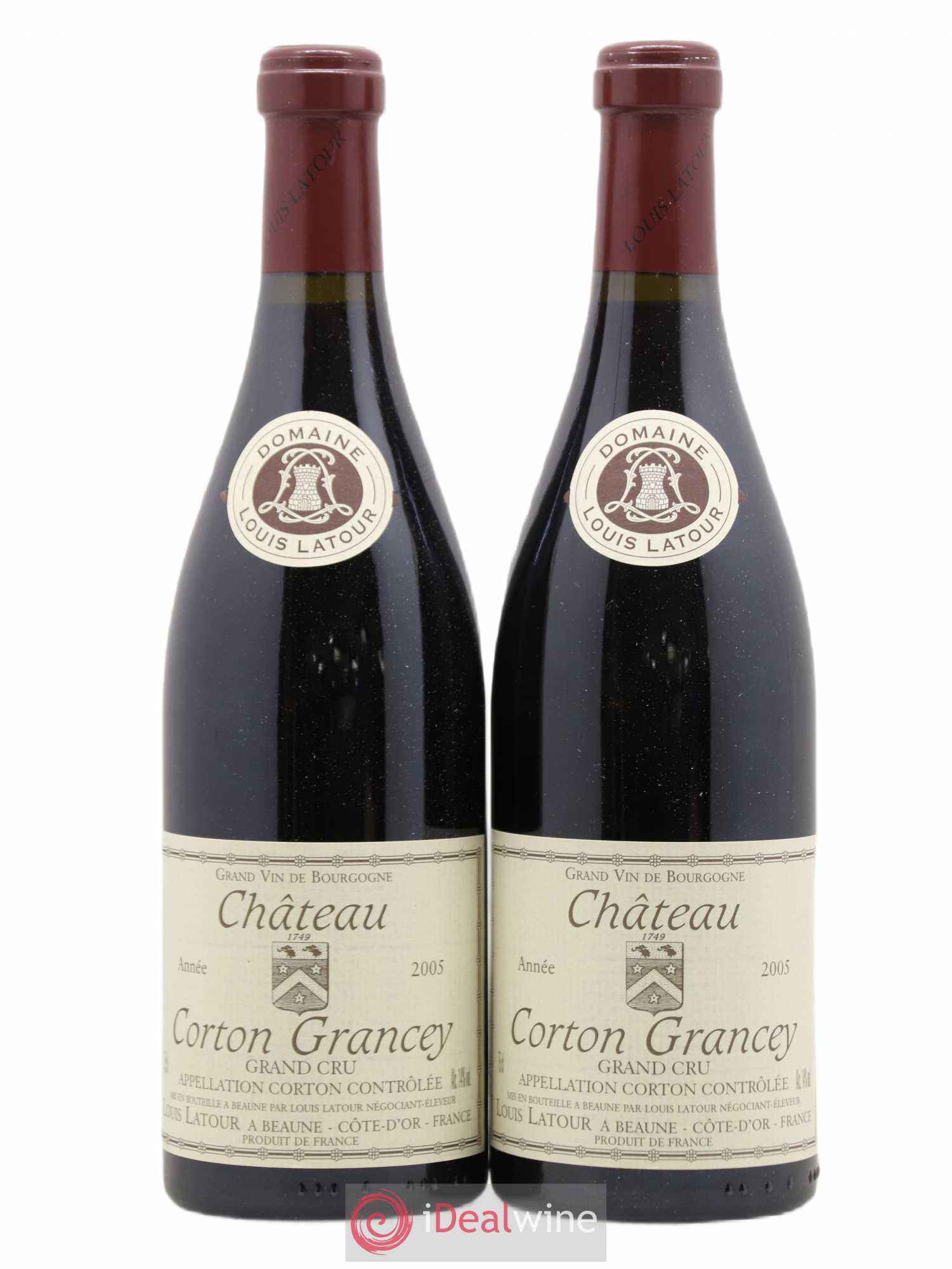 Corton Grand Cru Château Corton Grancey Louis Latour 2005 - Lot de 2 bouteilles - 0