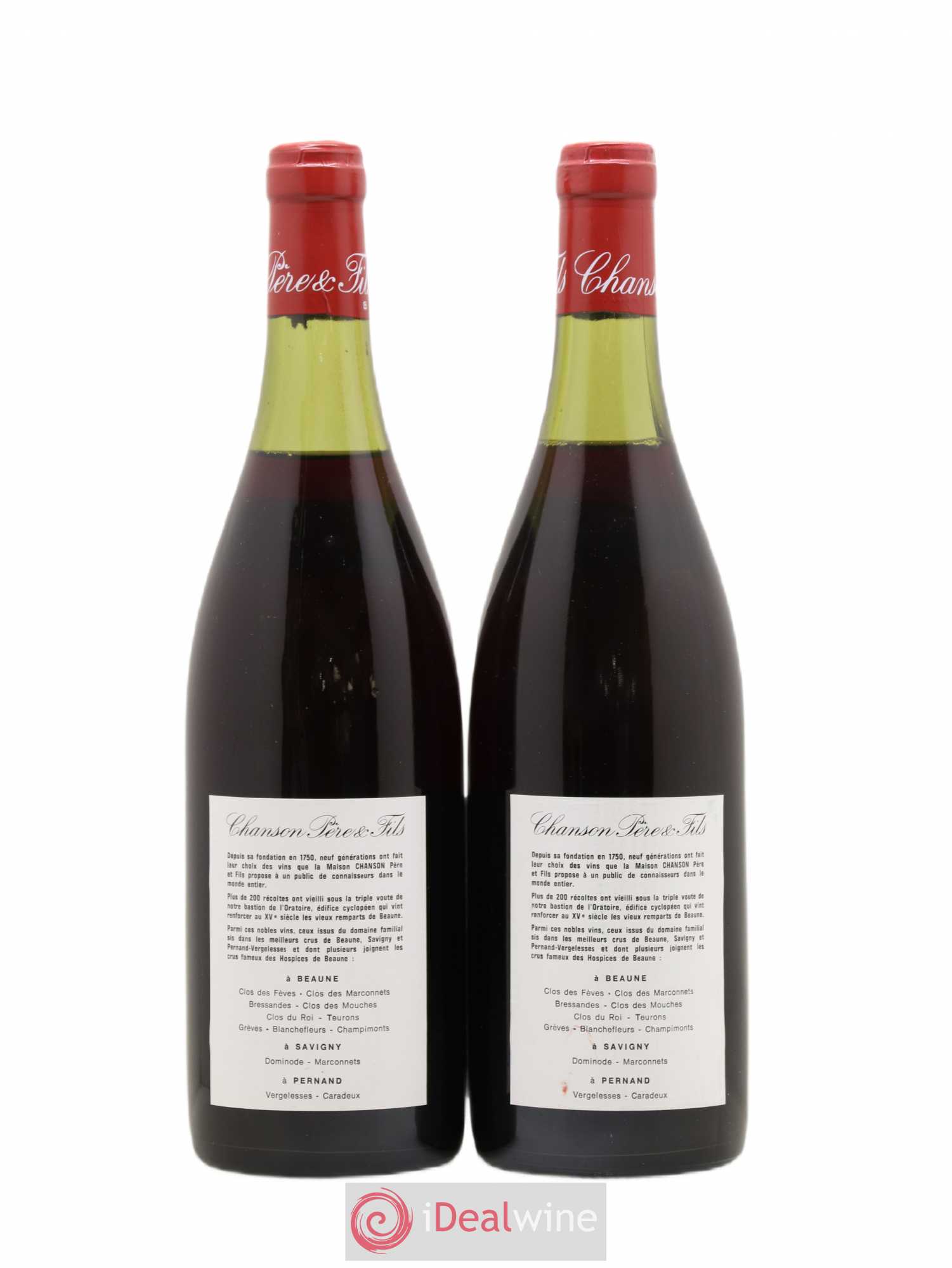 Chambertin Clos de Bèze Grand Cru Chanson 1983 - Lot de 2 bouteilles - 1