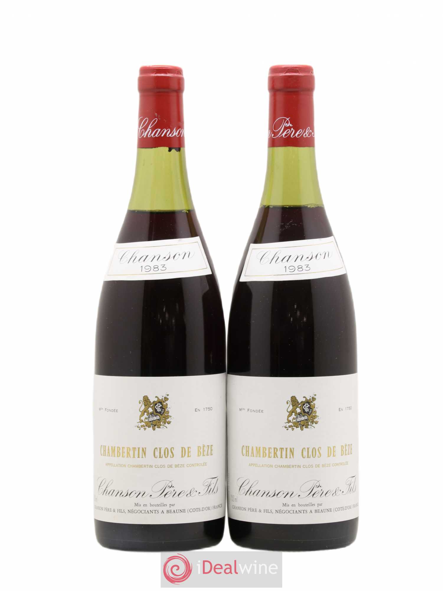 Chambertin Clos de Bèze Grand Cru Chanson 1983 - Lot de 2 bouteilles - 0