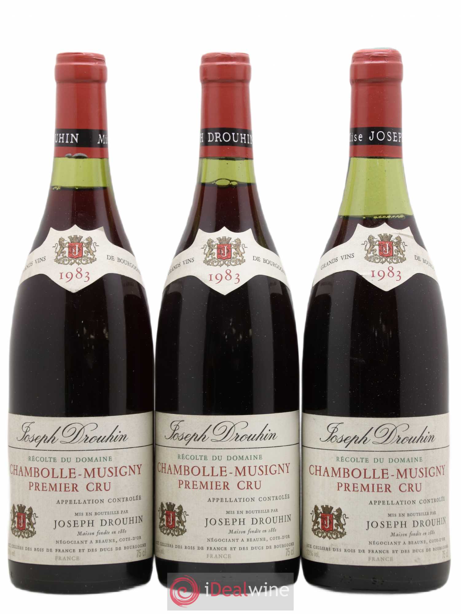 Chambolle-Musigny 1er Cru Joseph Drouhin 1983 - Lot de 3 bouteilles - 0