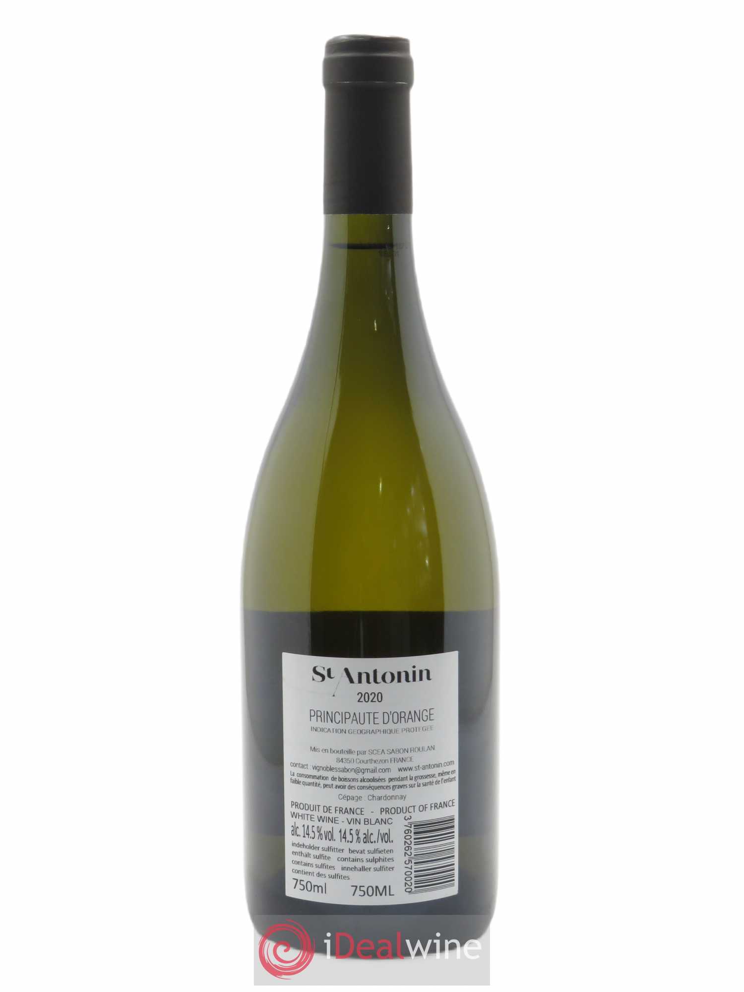 IGP Principauté d'Orange Clos Saint Antonin 2020 - Lot de 1 bouteille - 1