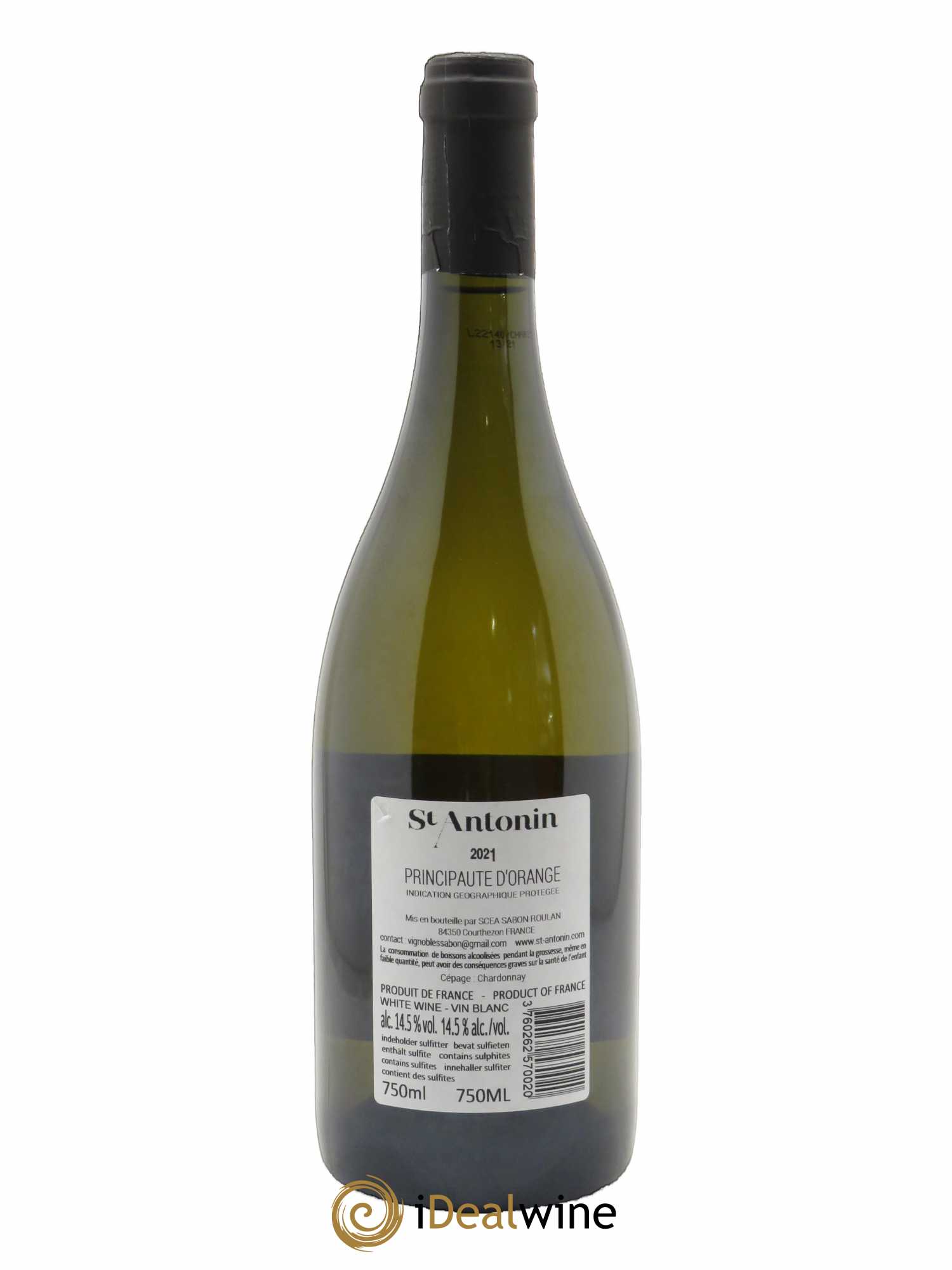 IGP Principauté d'Orange Clos Saint Antonin 2021 - Lot de 1 bouteille - 1