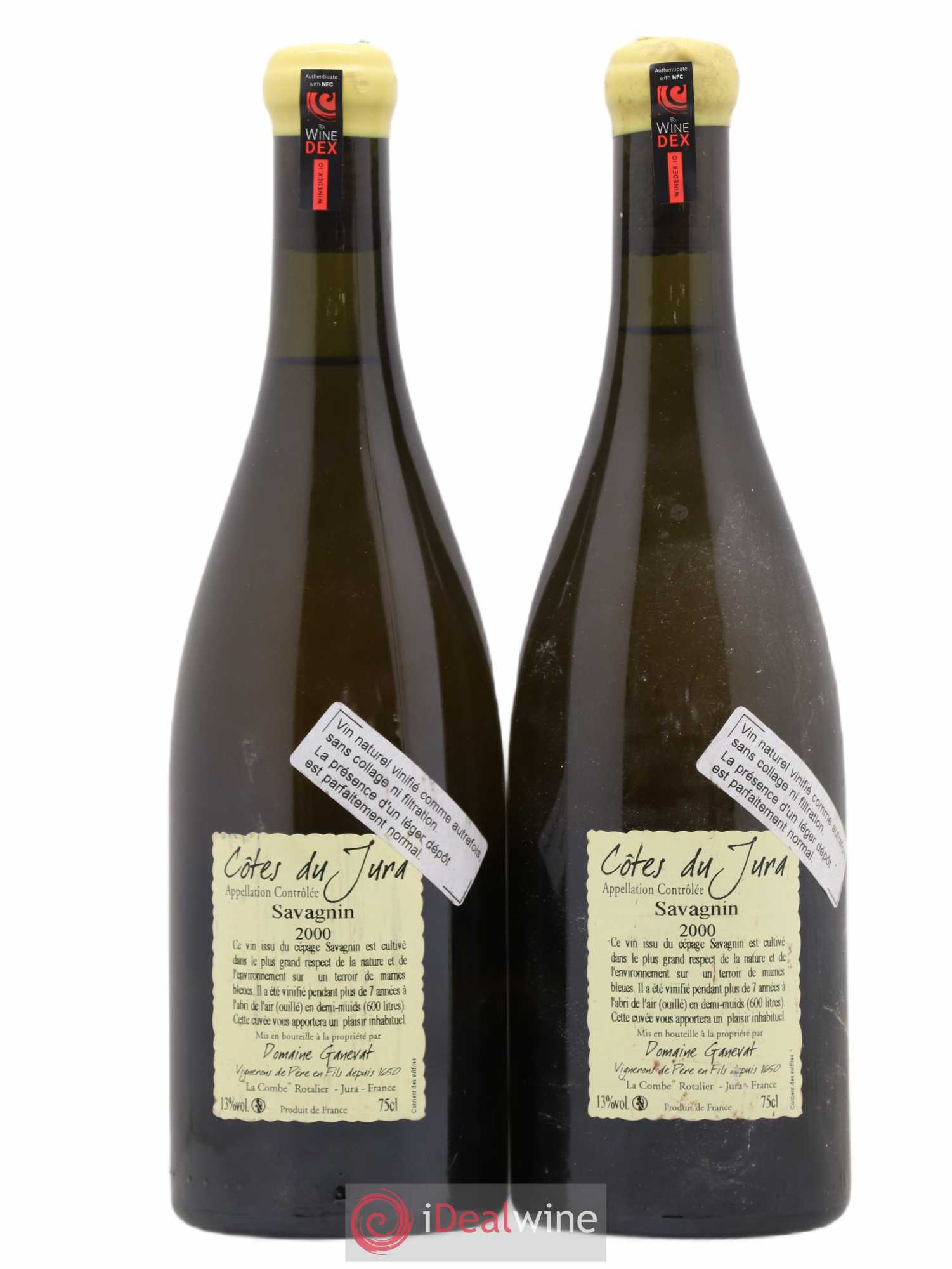 Côtes du Jura Les Vignes de mon Père Jean-François Ganevat (Domaine) 2000 - Lot de 2 bouteilles - 1
