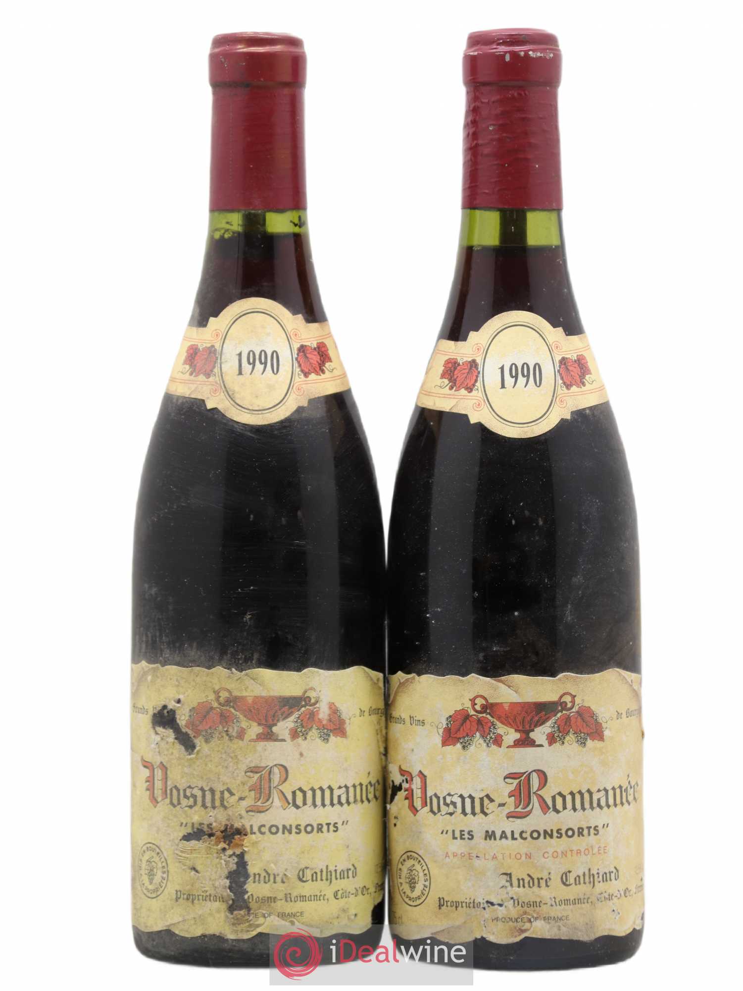Vosne-Romanée 1er Cru Les Malconsorts André Cathiard 1990 - Posten von 2 Flaschen - 0