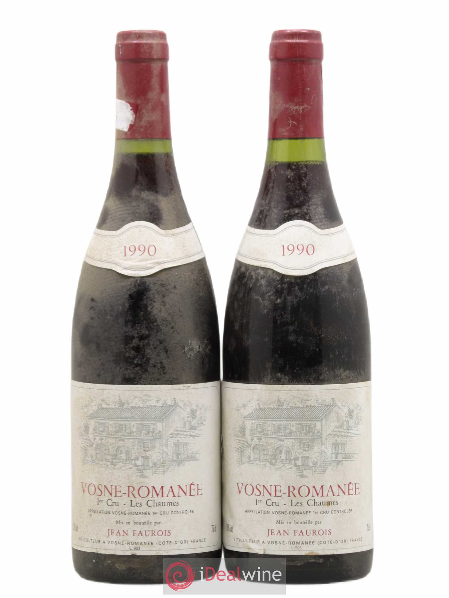Vosne-Romanée Les Chaumes Jean Faurois 1990 - Posten von 2 Flaschen - 0