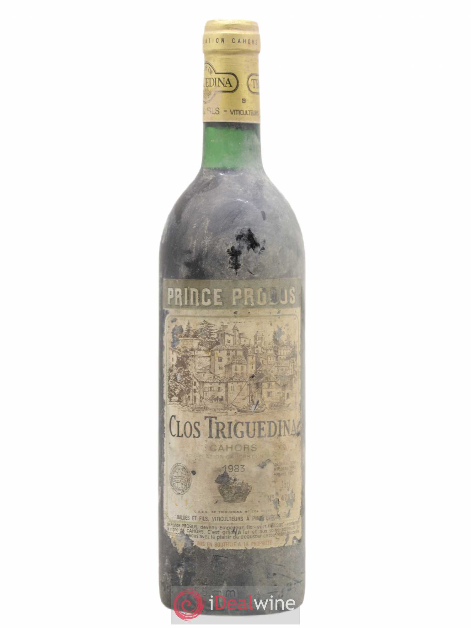 Cahors Clos Triguedina Jean-Luc Baldès 1983 - Lot de 1 bouteille - 0
