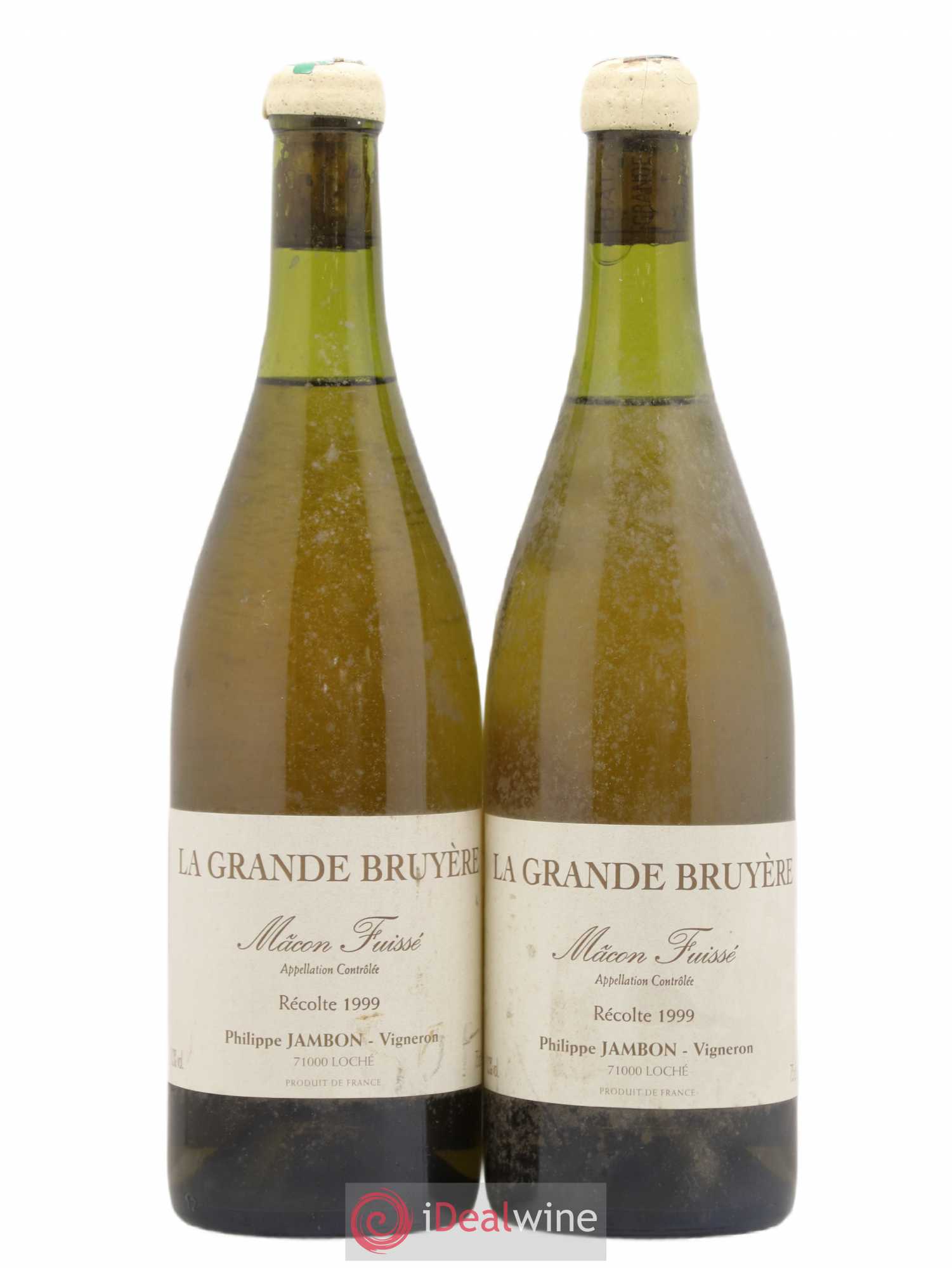 Mâcon Fuisse Grandes Bruyeres Philippe Jambon 1999 - Posten von 2 Flaschen - 0