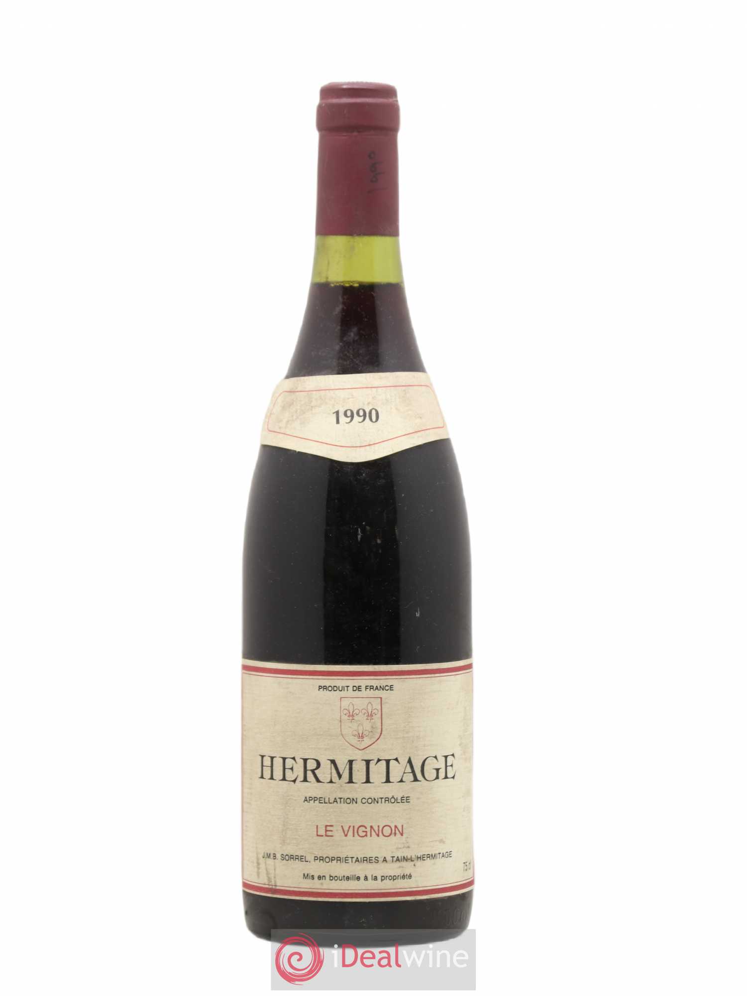 Hermitage Le Vignon Sorrel 1990 - Posten von 1 Flasche - 0