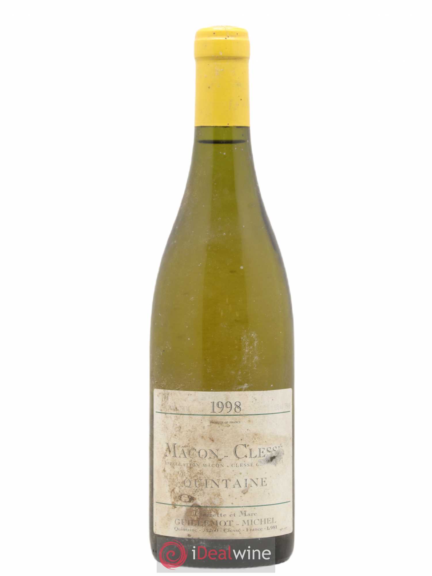 Mâcon Clesse Quintaine Guillemot Michel 1998 - Posten von 1 Flasche - 0