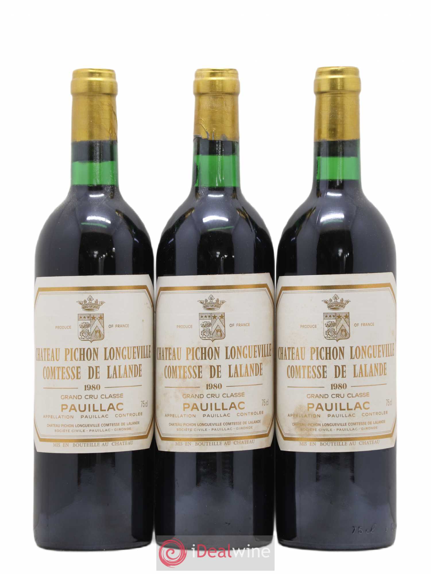 Château Pichon Longueville Comtesse de Lalande 2ème Grand Cru Classé 1980 - Posten von 12 Flaschen - 1