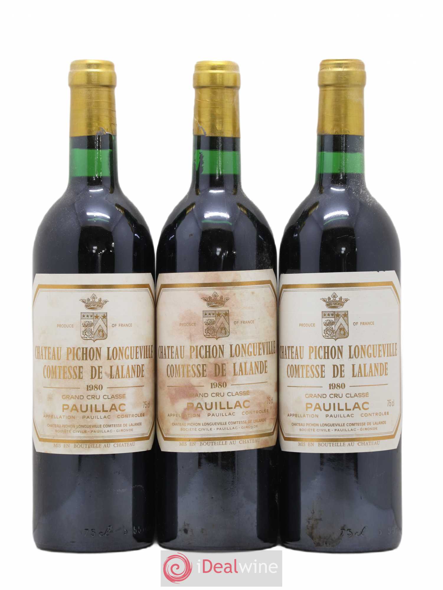 Château Pichon Longueville Comtesse de Lalande 2ème Grand Cru Classé 1980 - Posten von 12 Flaschen - 3