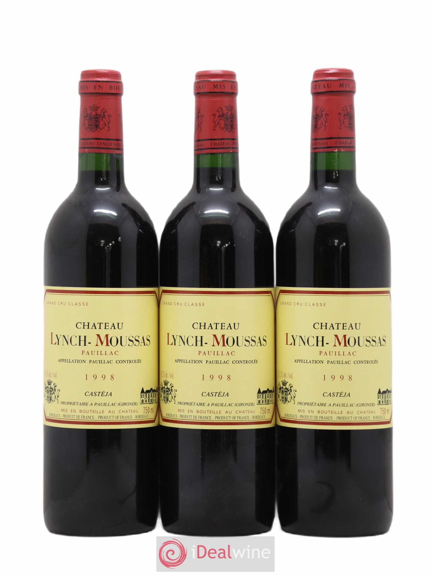 Château Lynch Moussas 5ème Grand Cru Classé 1998 - Lot de 12 bouteilles - 2