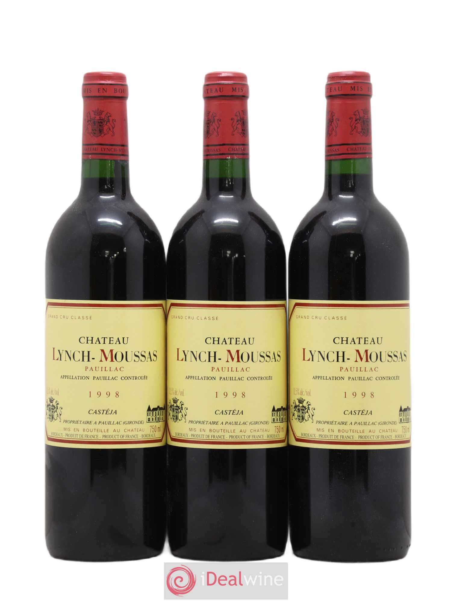 Château Lynch Moussas 5ème Grand Cru Classé 1998 - Lot de 12 bouteilles - 3