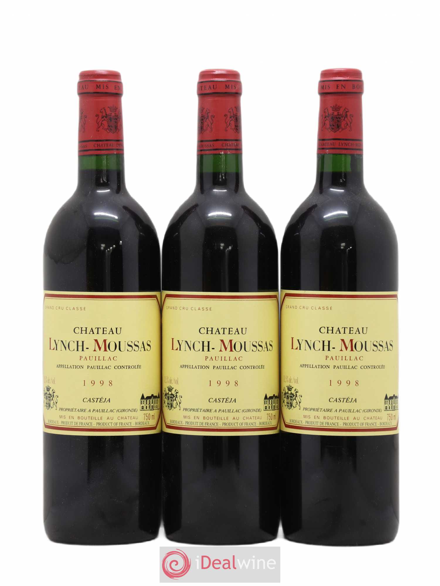 Château Lynch Moussas 5ème Grand Cru Classé 1998 - Lot de 12 bouteilles - 4