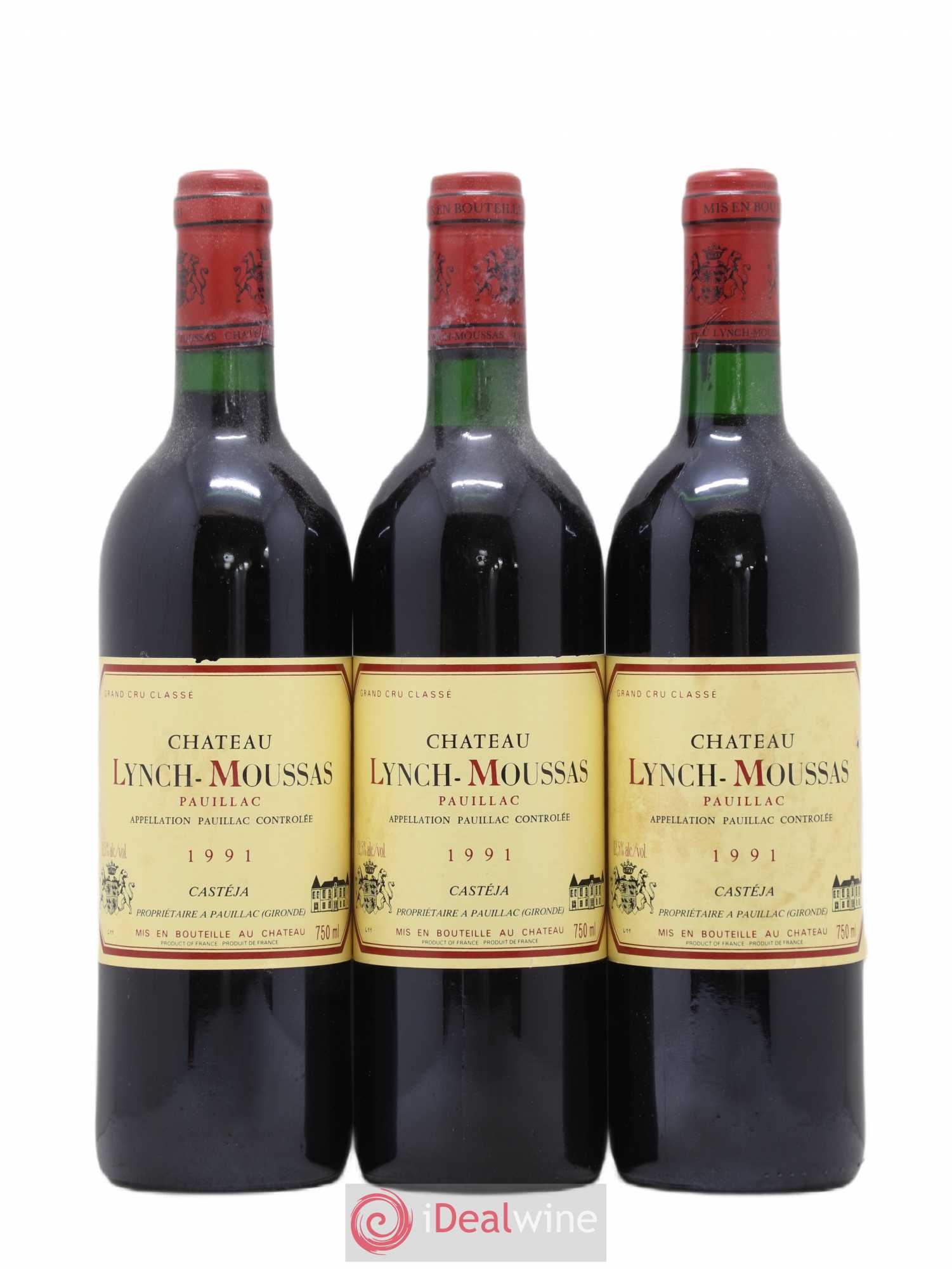 Château Lynch Moussas 5ème Grand Cru Classé 1991 - Lot de 12 bouteilles - 1