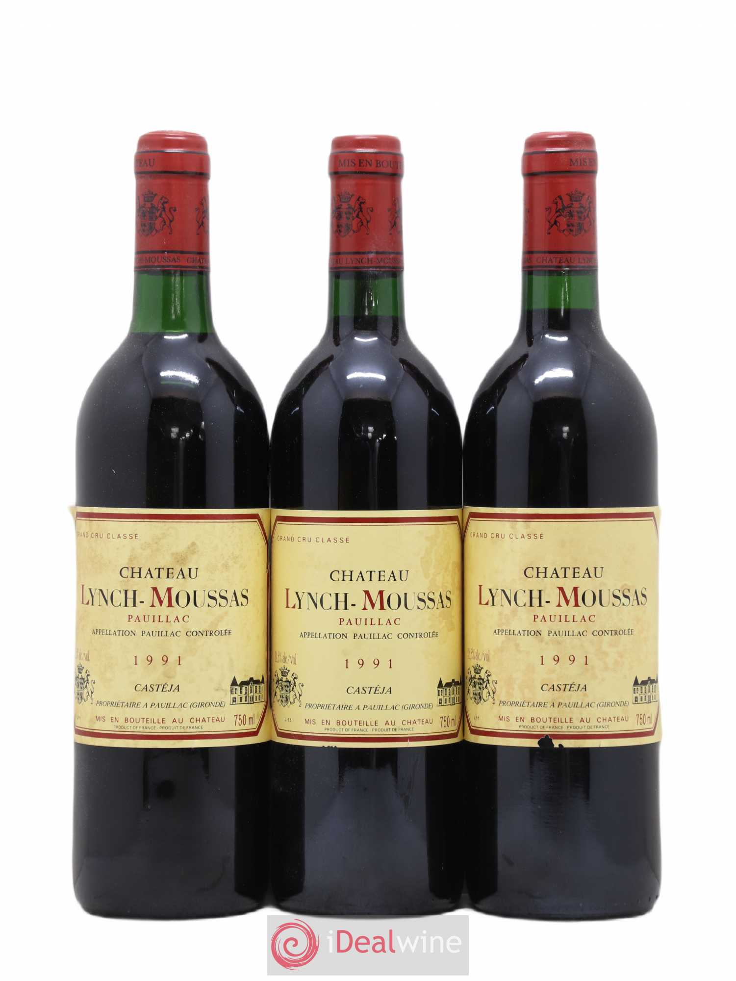 Château Lynch Moussas 5ème Grand Cru Classé 1991 - Lot de 12 bouteilles - 3
