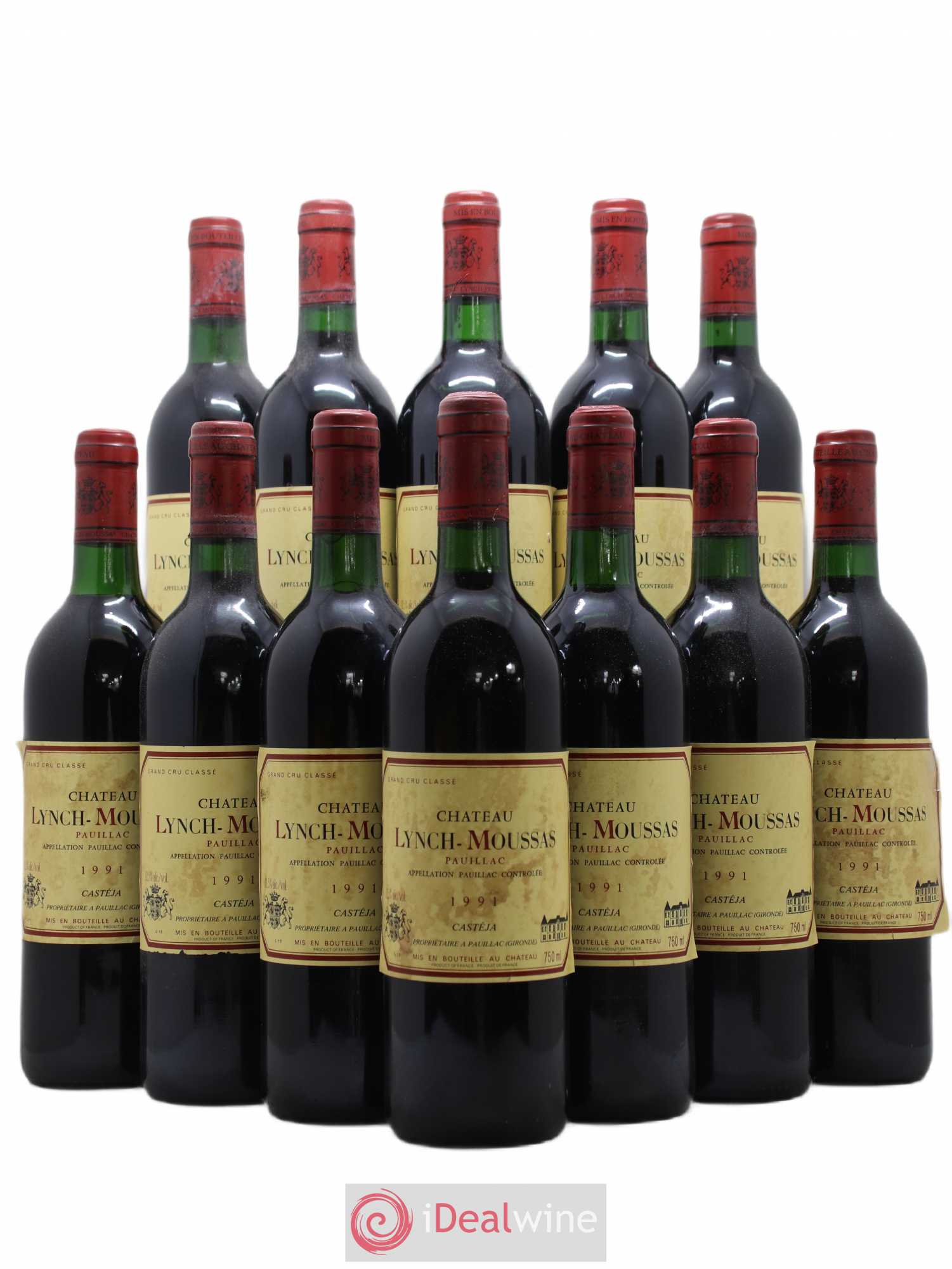 Château Lynch Moussas 5ème Grand Cru Classé 1991 - Lot de 12 bouteilles - 0