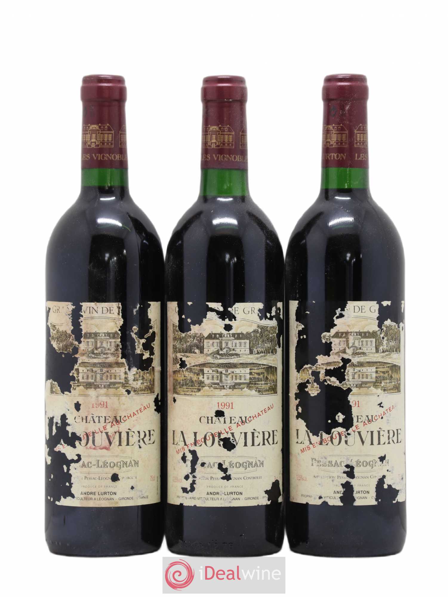 Château la Louvière 1991 - Lot de 12 bouteilles - 4