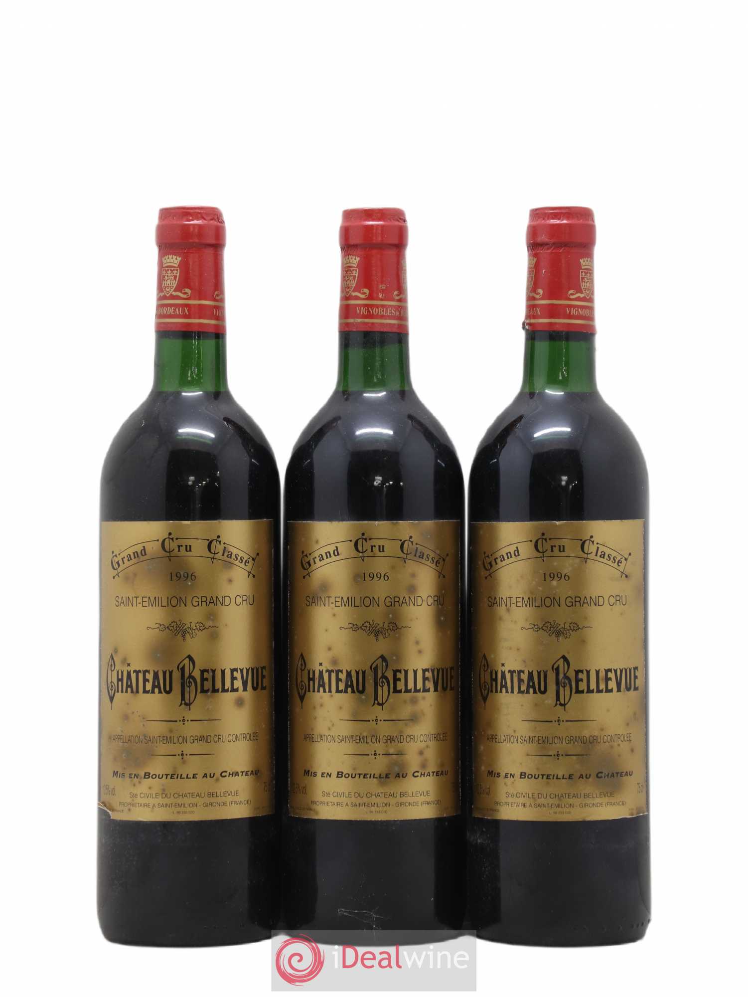 Château Bellevue Grand Cru Classé 1996 - Lot de 12 bouteilles - 4