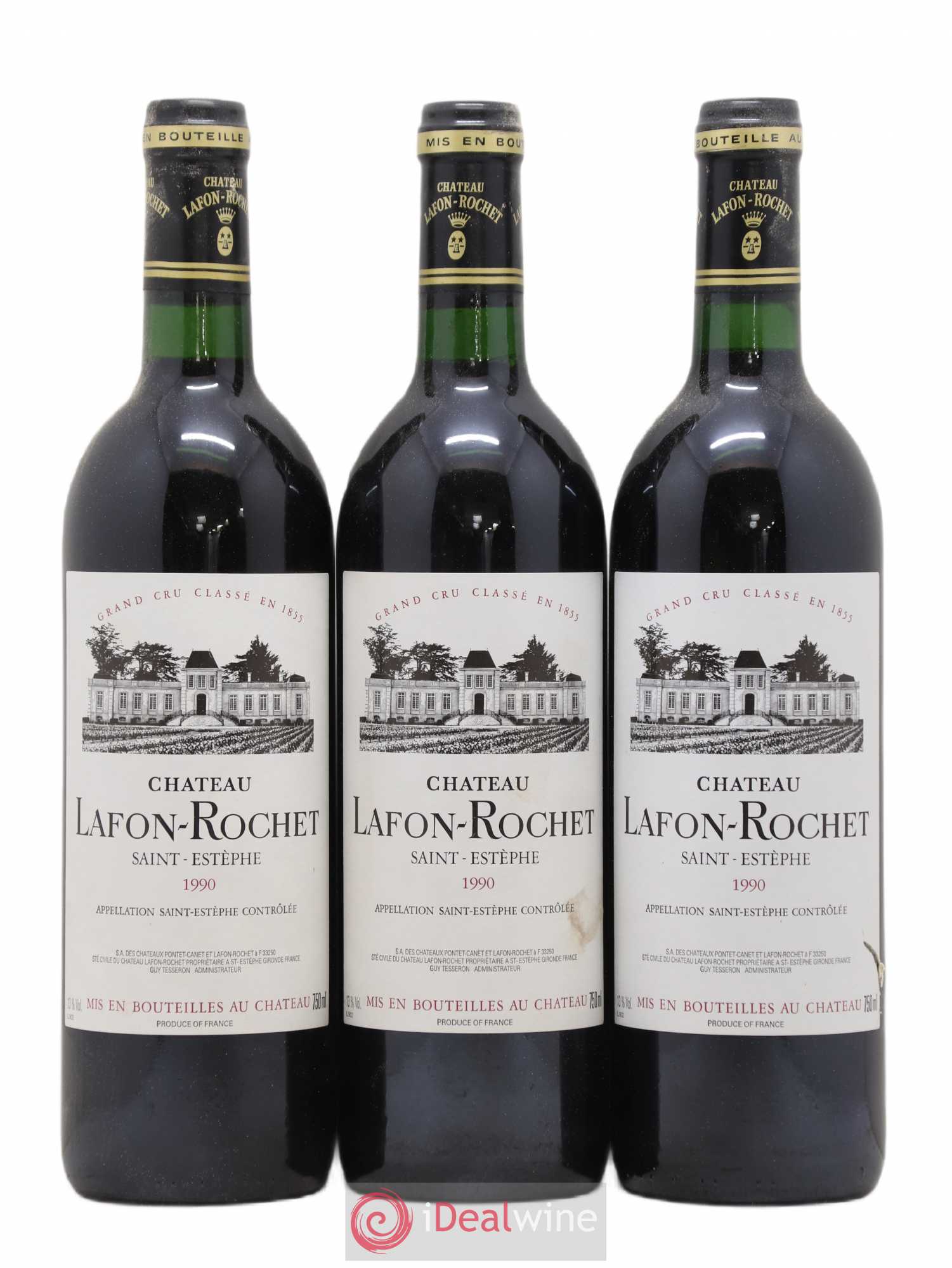 Château Lafon Rochet 4ème Grand Cru Classé 1990 - Lot de 6 bouteilles - 1