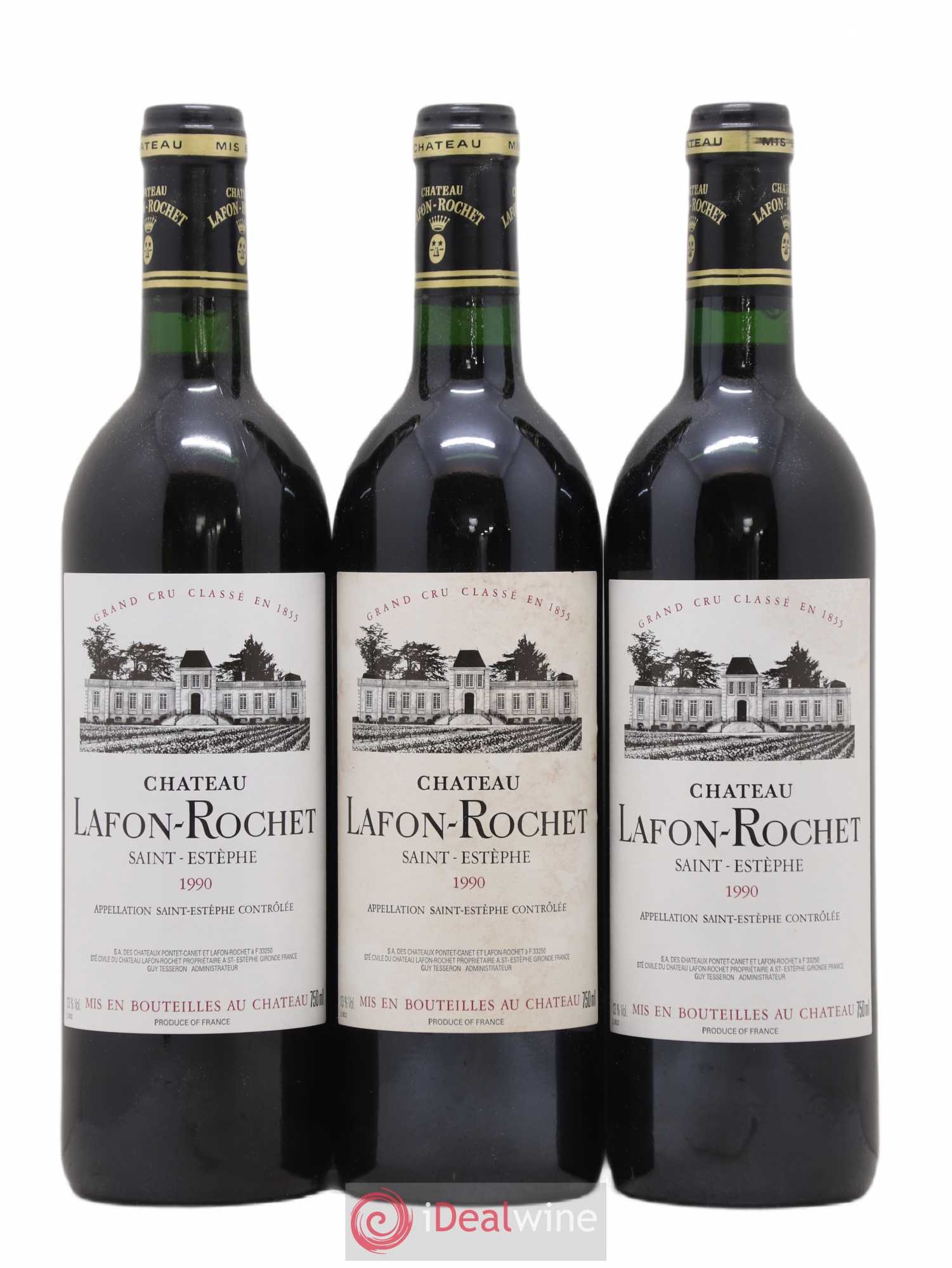 Château Lafon Rochet 4ème Grand Cru Classé 1990 - Lot de 6 bouteilles - 2