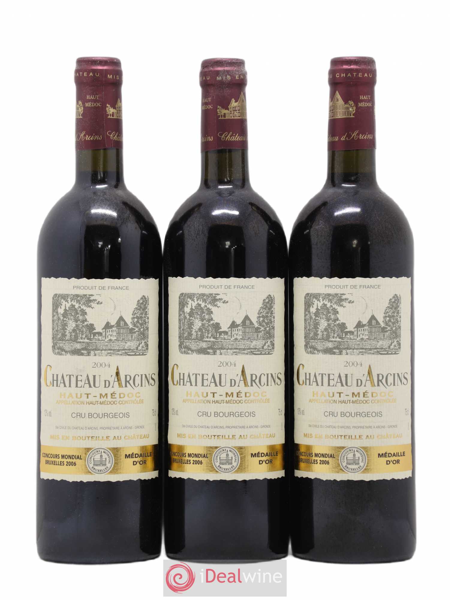 Château d' Arcins Cru Bourgeois 2004 - Lot de 6 bouteilles - 1