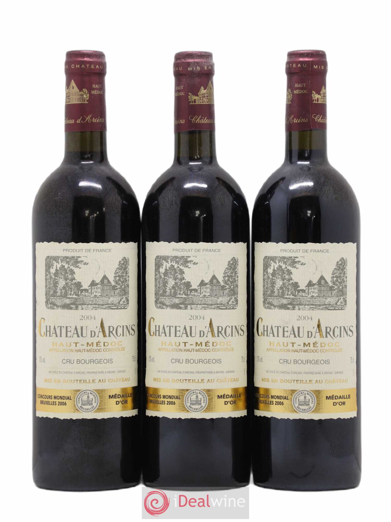 Château d' Arcins Cru Bourgeois 2004 - Lot de 6 bouteilles - 2