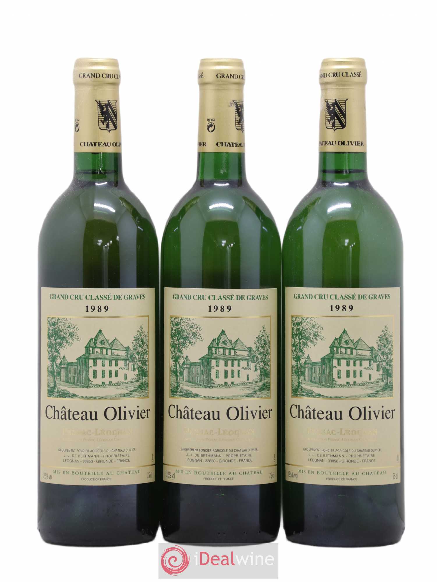 Château Olivier Cru Classé de Graves 1989 - Lot de 6 bouteilles - 2