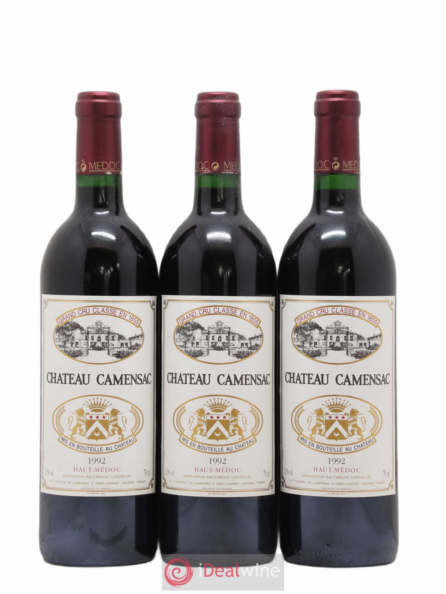 Château Camensac 5ème Grand Cru Classé 1992 - Lot de 12 bouteilles - 2