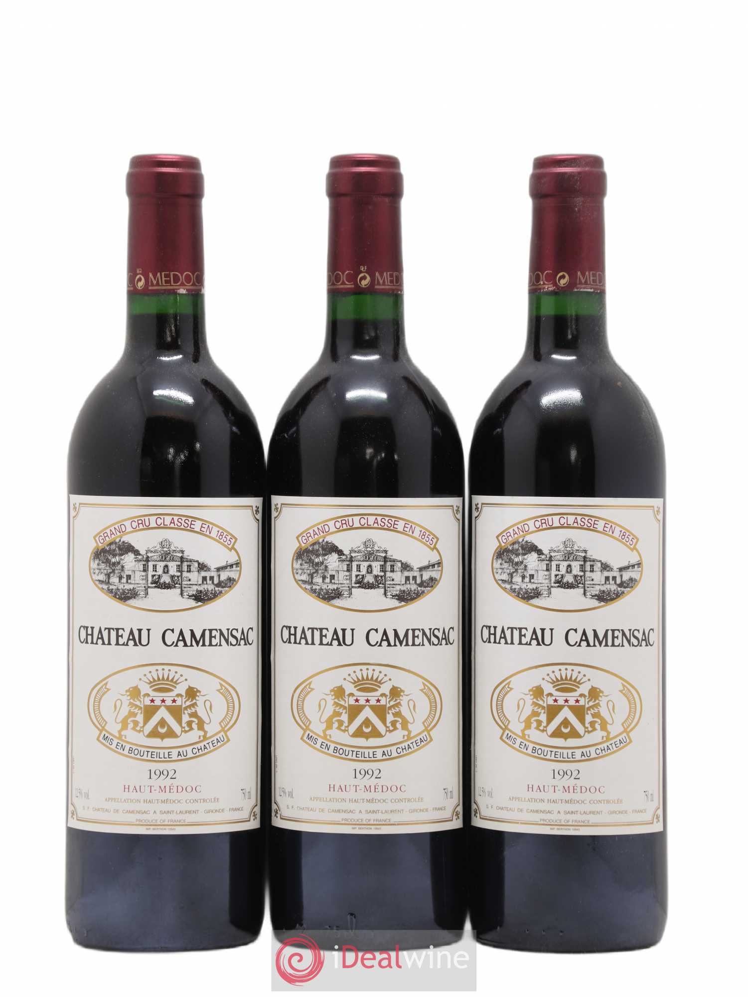 Château Camensac 5ème Grand Cru Classé 1992 - Lot de 12 bouteilles - 3