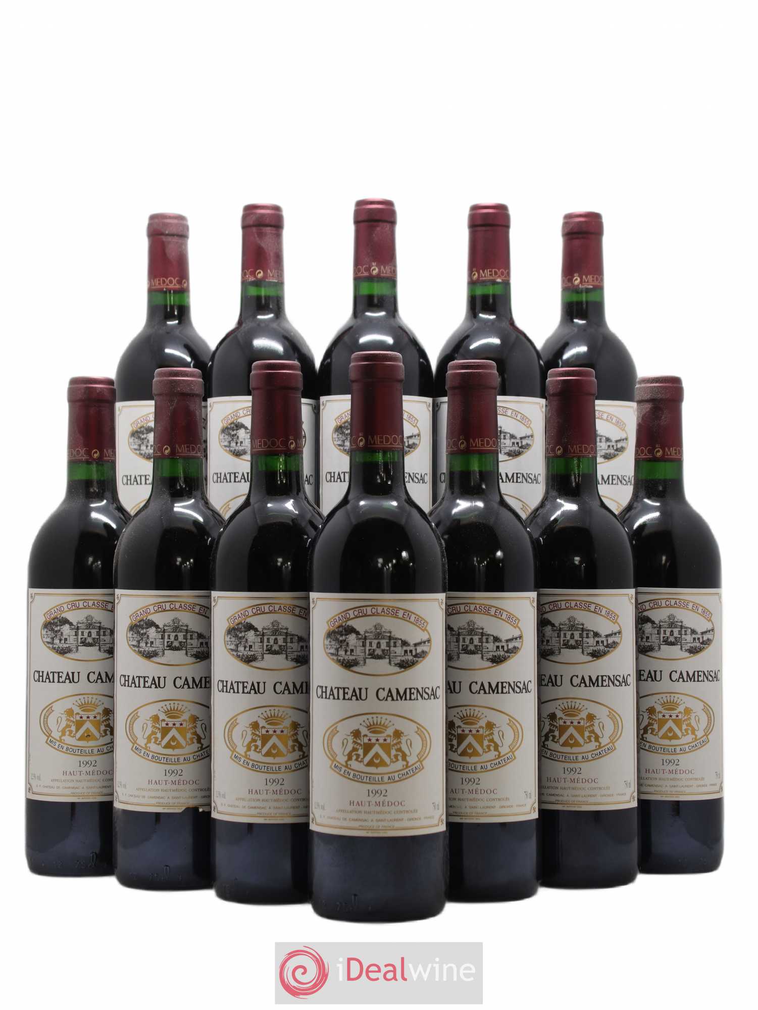 Château Camensac 5ème Grand Cru Classé 1992 - Lot de 12 bouteilles - 0
