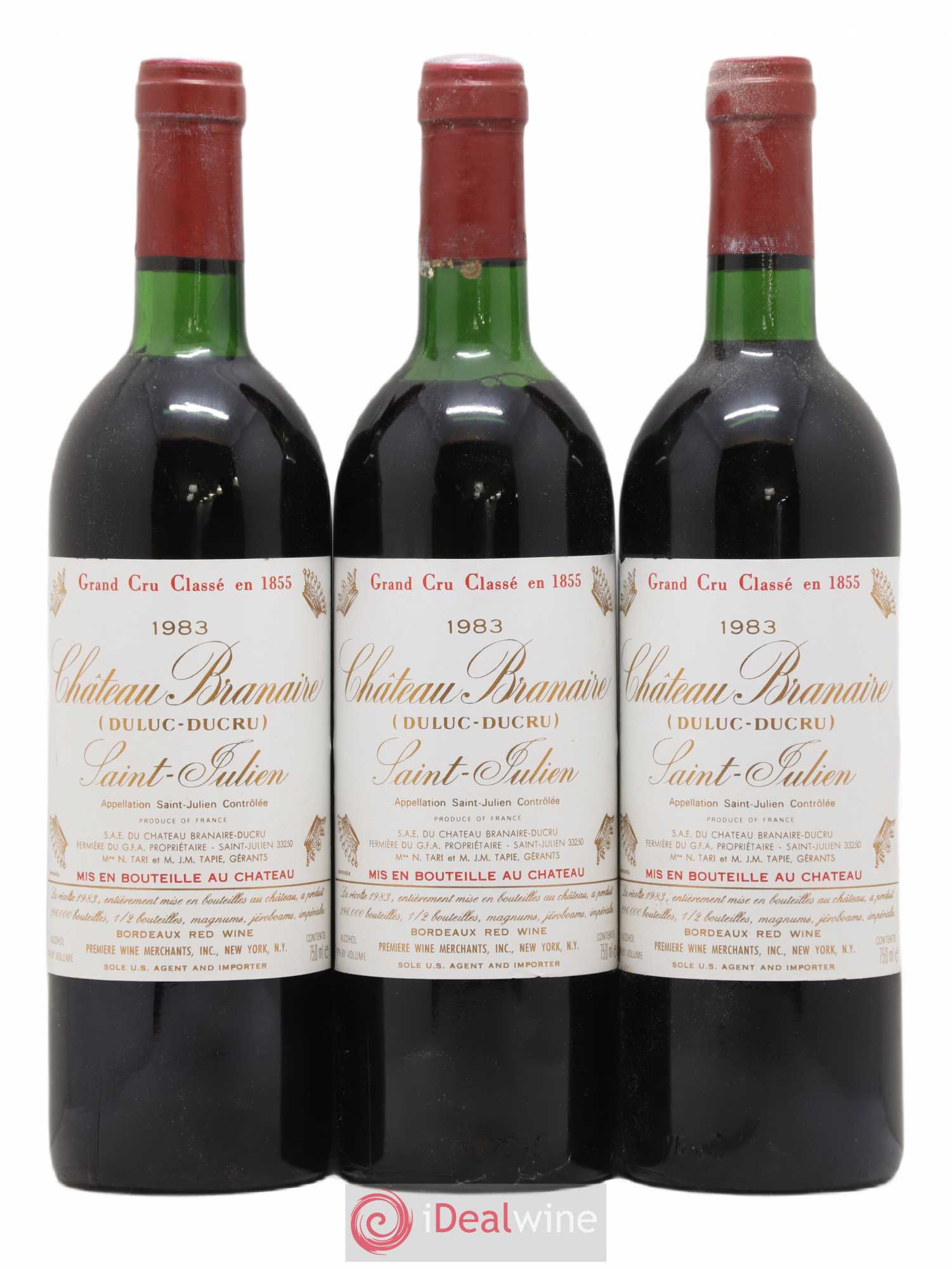 Château Branaire Ducru 4ème Grand Cru Classé 1983 - Lot de 12 bouteilles - 2