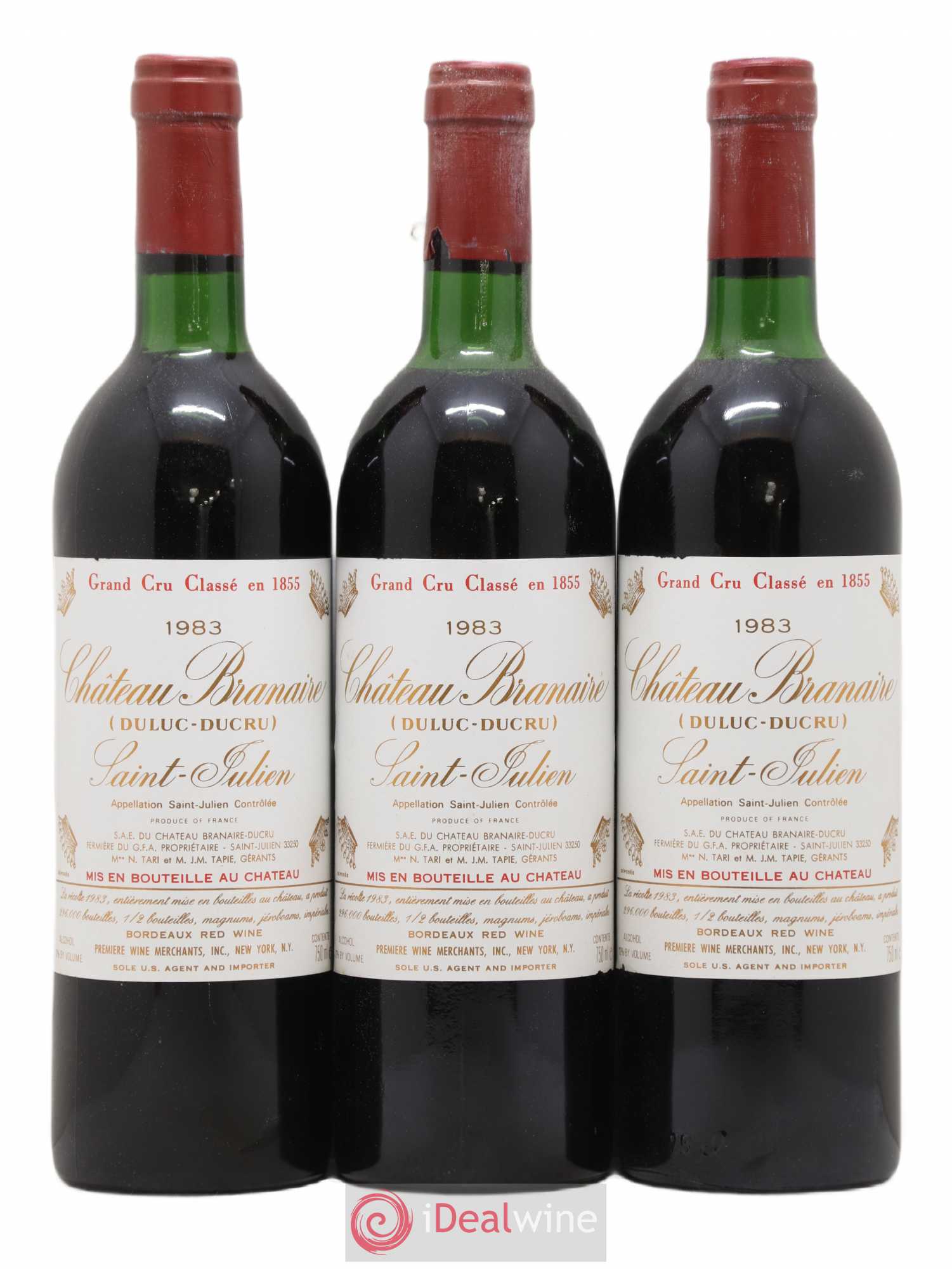 Château Branaire Ducru 4ème Grand Cru Classé 1983 - Lot de 12 bouteilles - 3