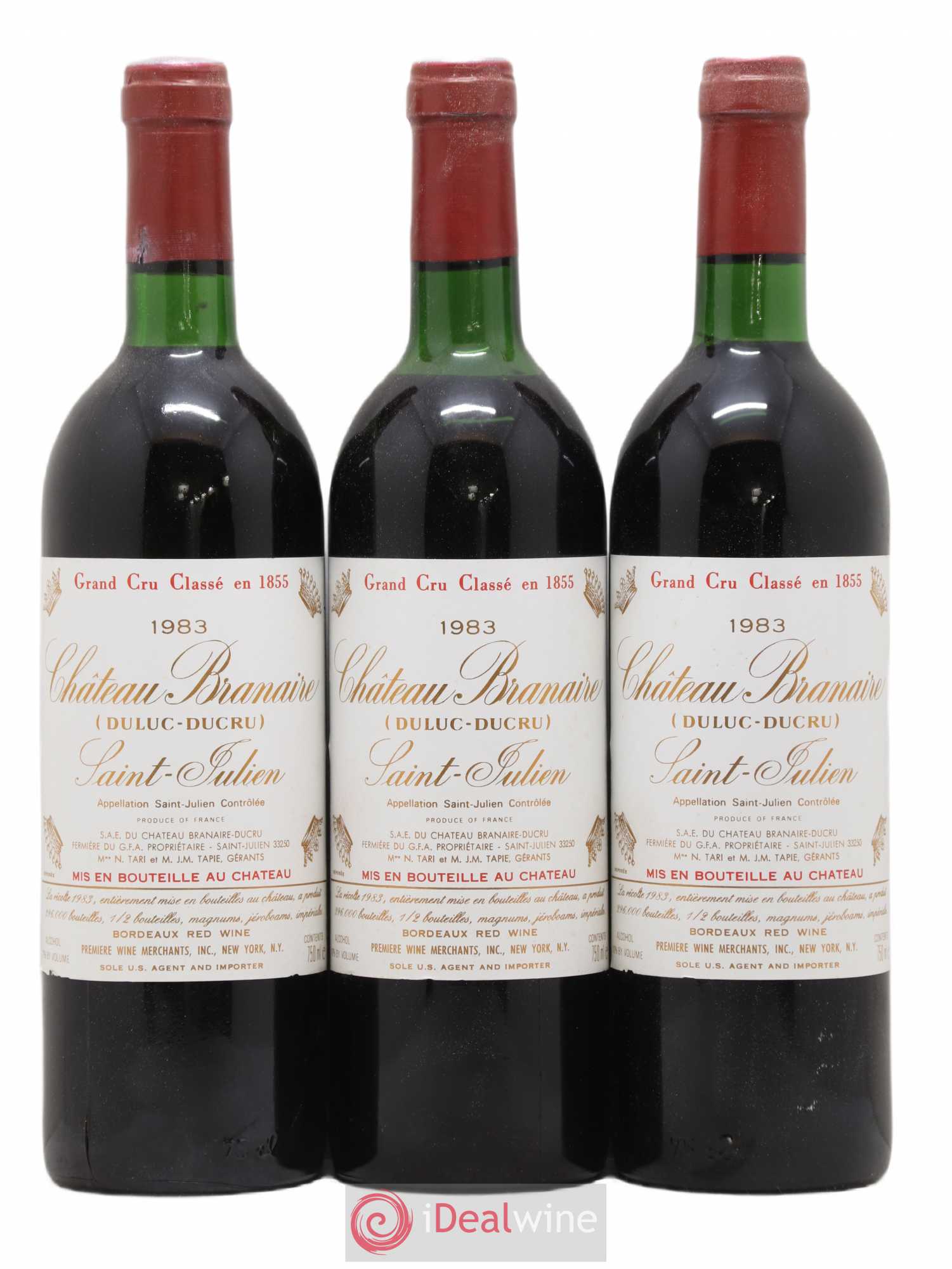 Château Branaire Ducru 4ème Grand Cru Classé 1983 - Lot de 12 bouteilles - 4
